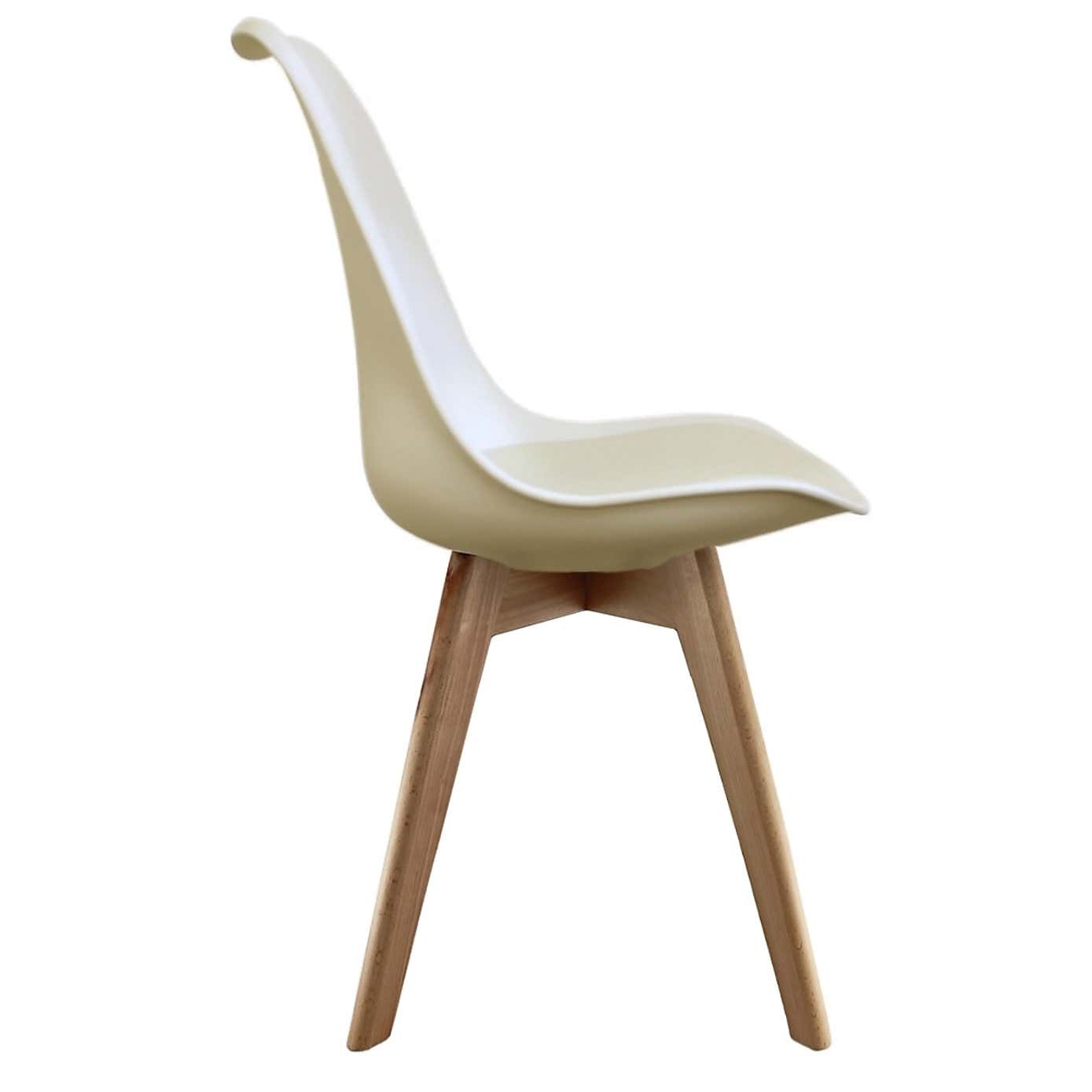 Fusion Living Soho Plastic Dining Chair with Squared Legs