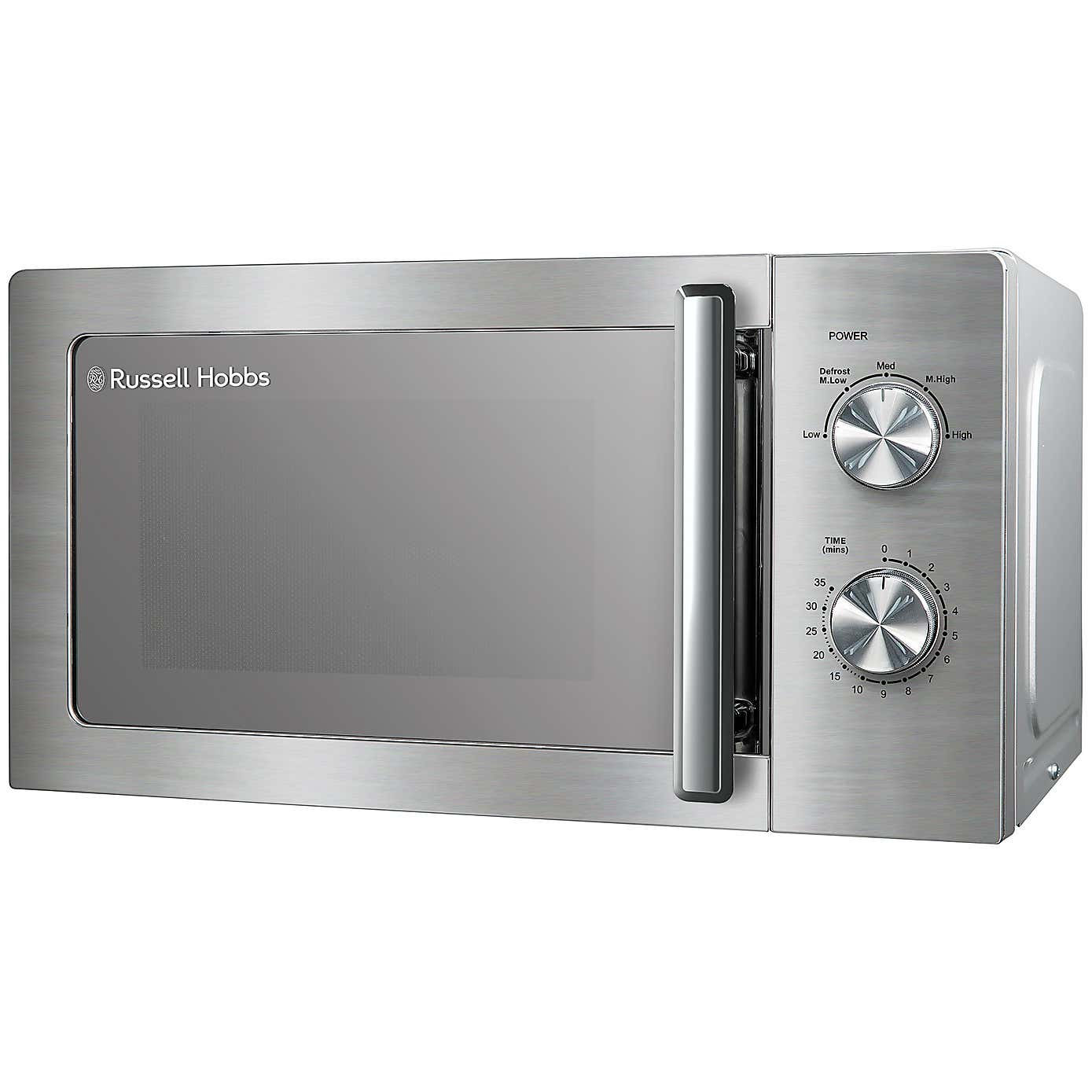 Russell Hobbs Compact 20L Stainless Steel Manual Microwave