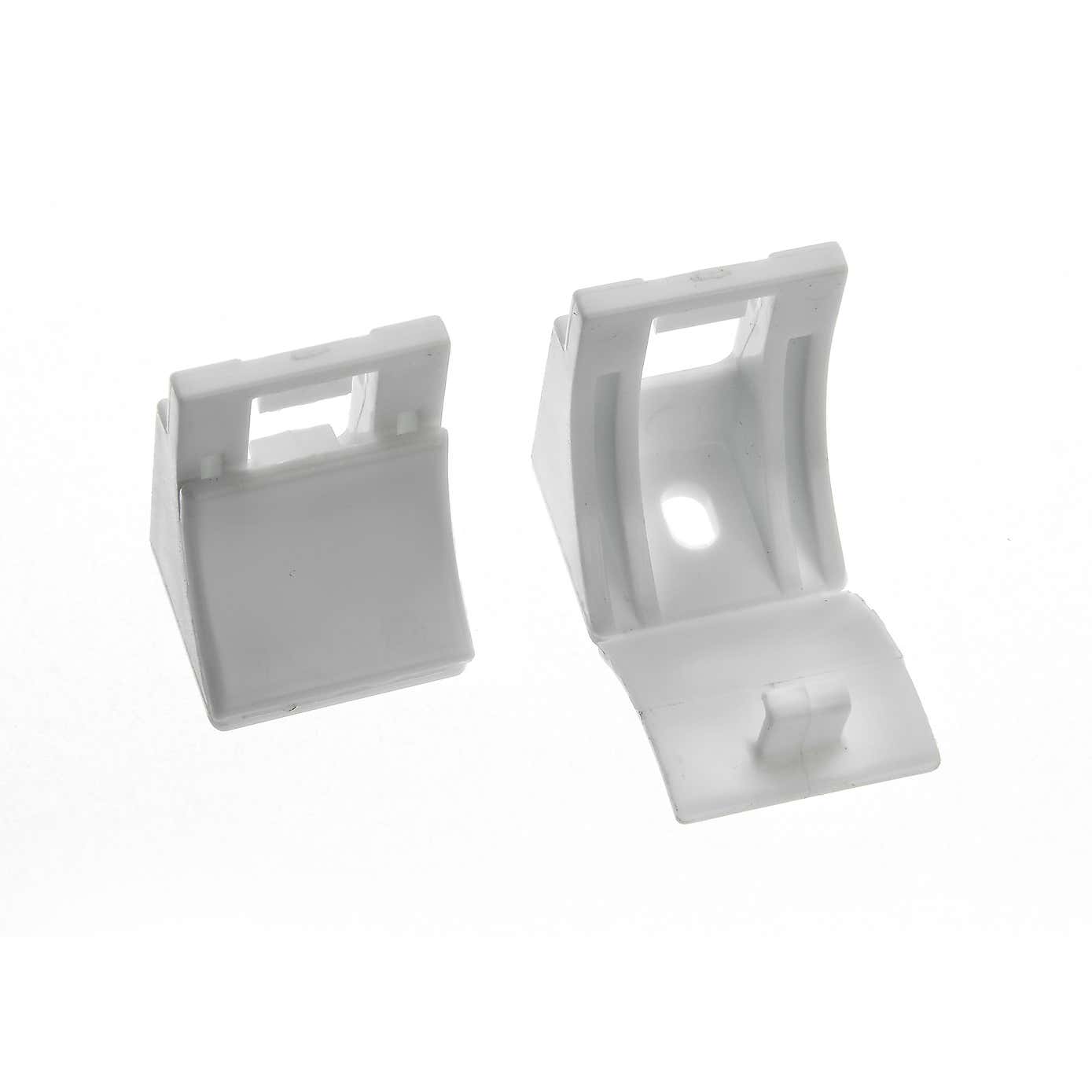 Swish Minima Pack of Five White Plastic Wall Brackets
