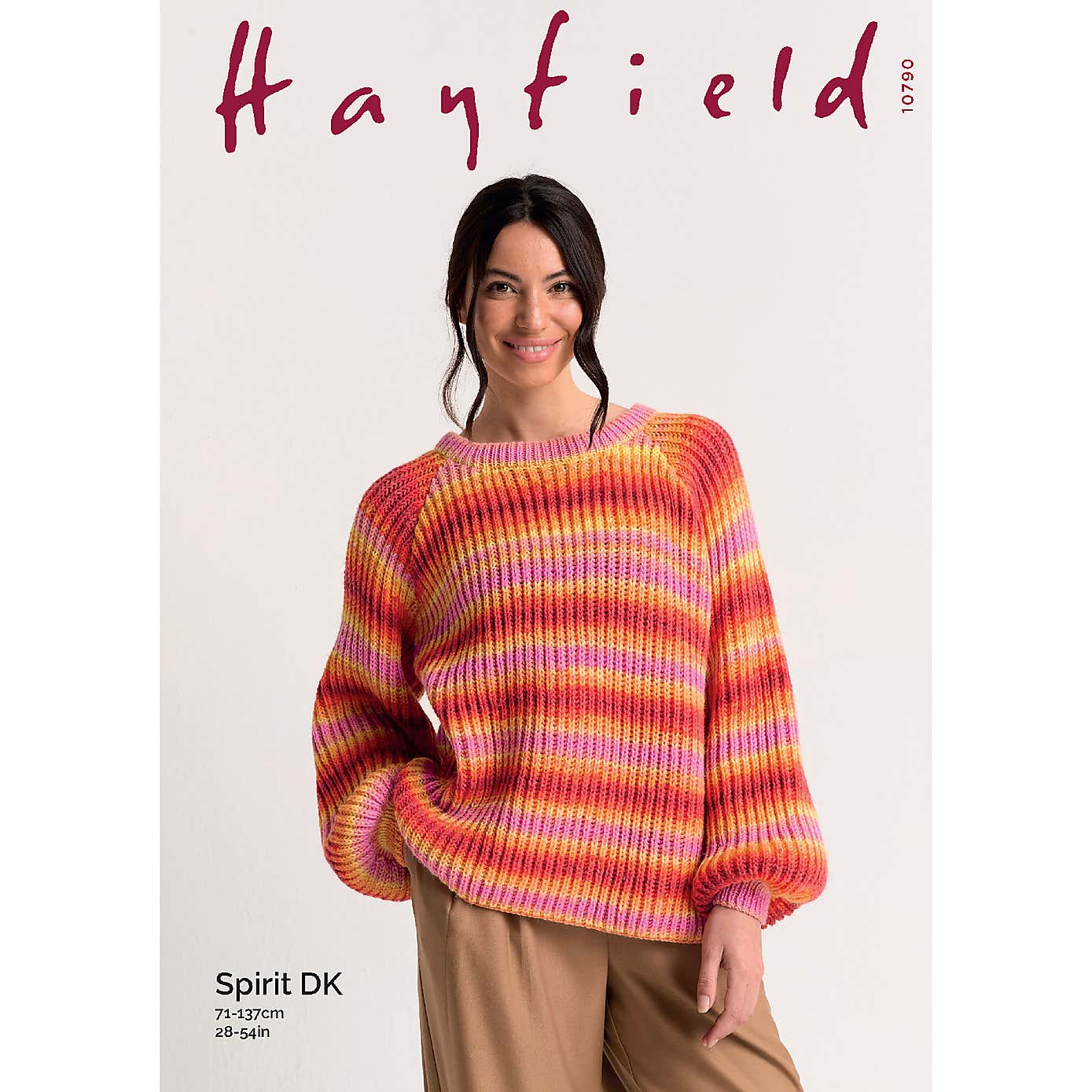 Spirit Double Knit Raglan Rib Sweater Pattern Leaflet