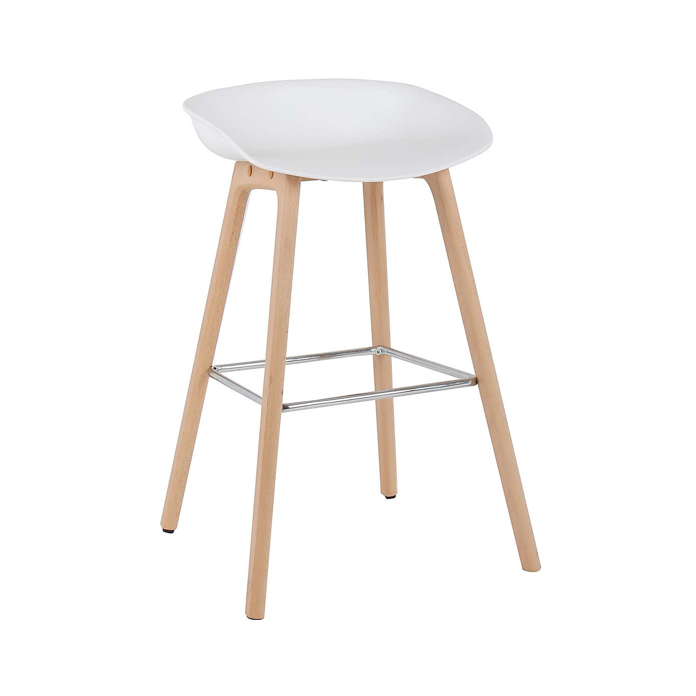 Erik White Bar Stool