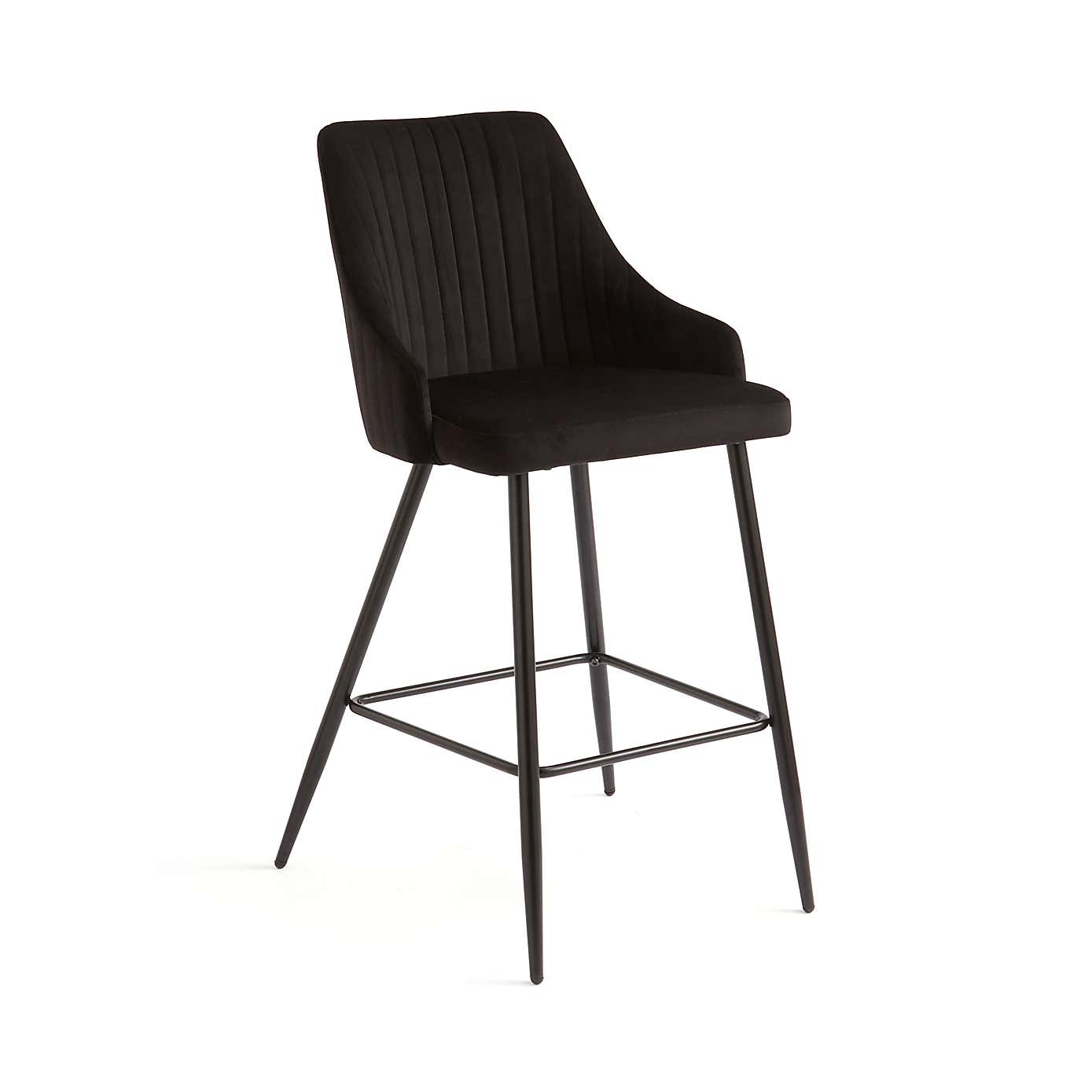 Shea Bar Stool, Velvet
