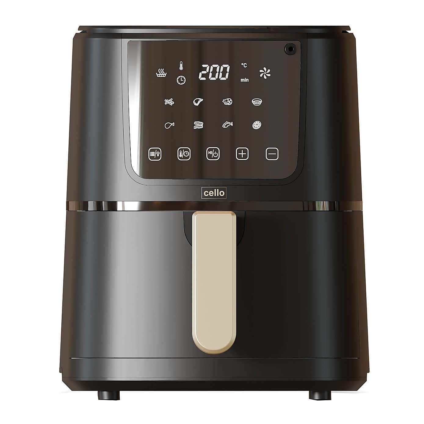 Cello Single Basket Air Fryer with Food Thermometer