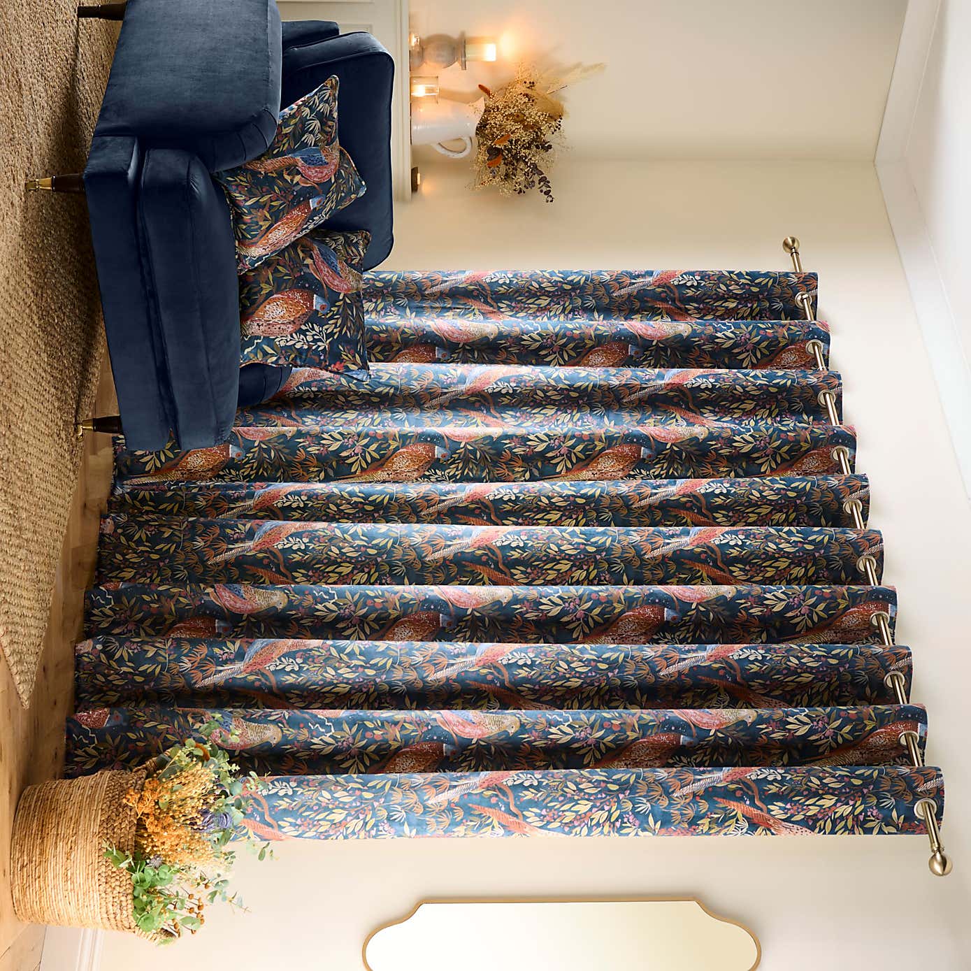 Woodland Pheasant Eyelet Curtains