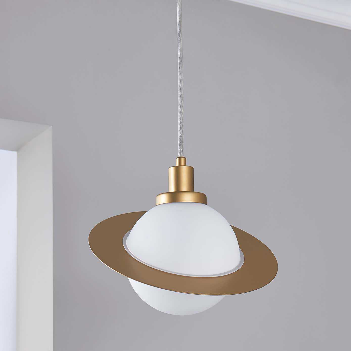Saturn 1 Light Pendant Ceiling Fitting