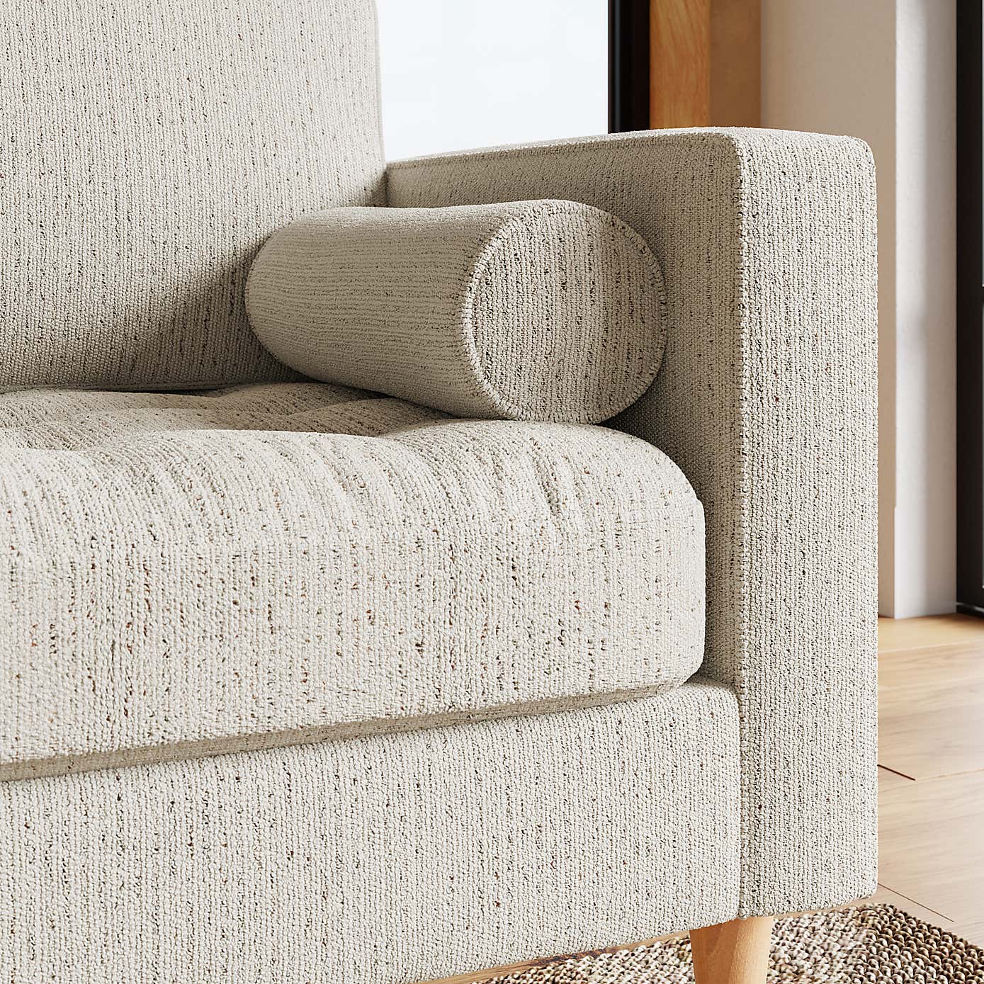 Zoe Boucle Fleck 3 Seater Sofa