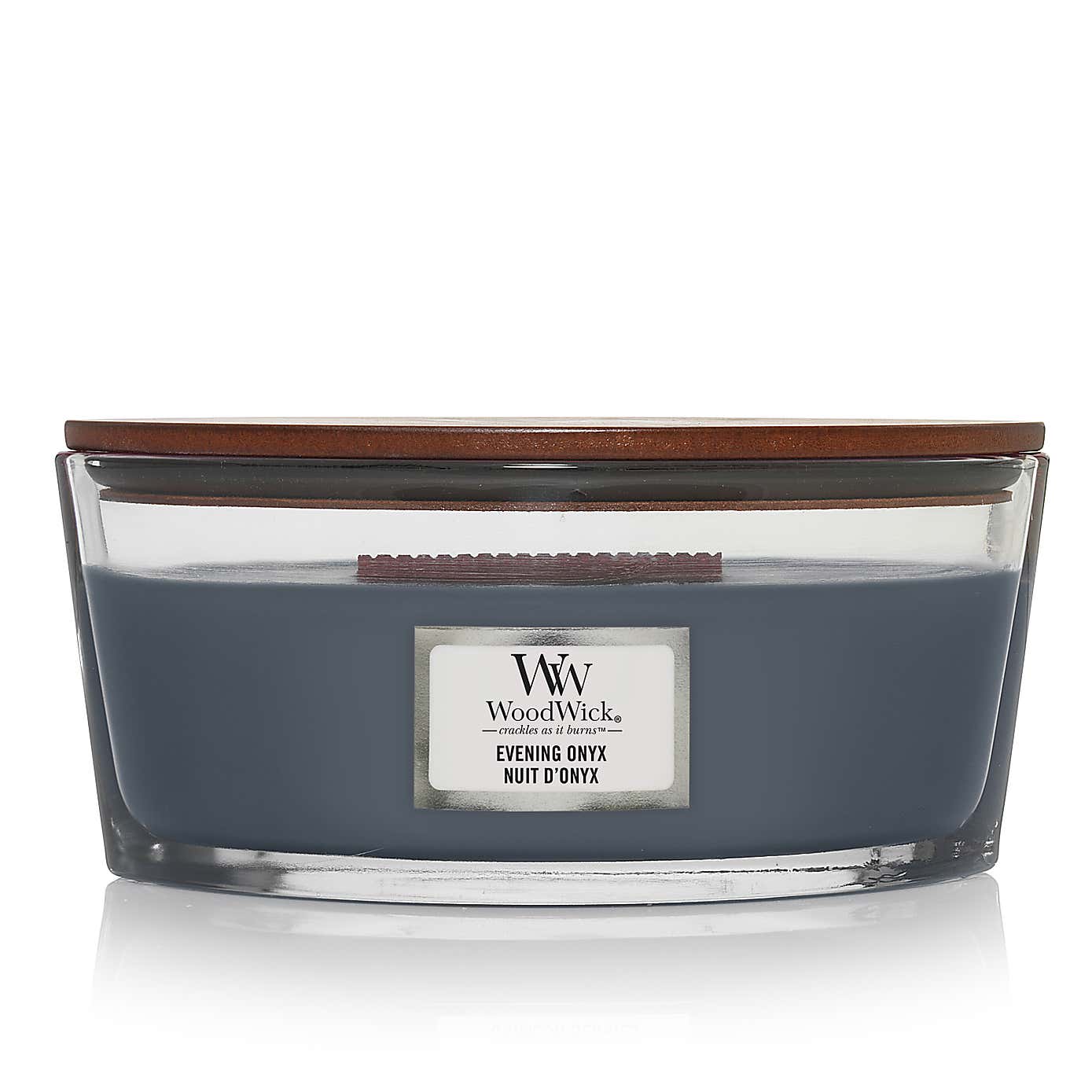Woodwick Evening Onyx Ellipse Candle