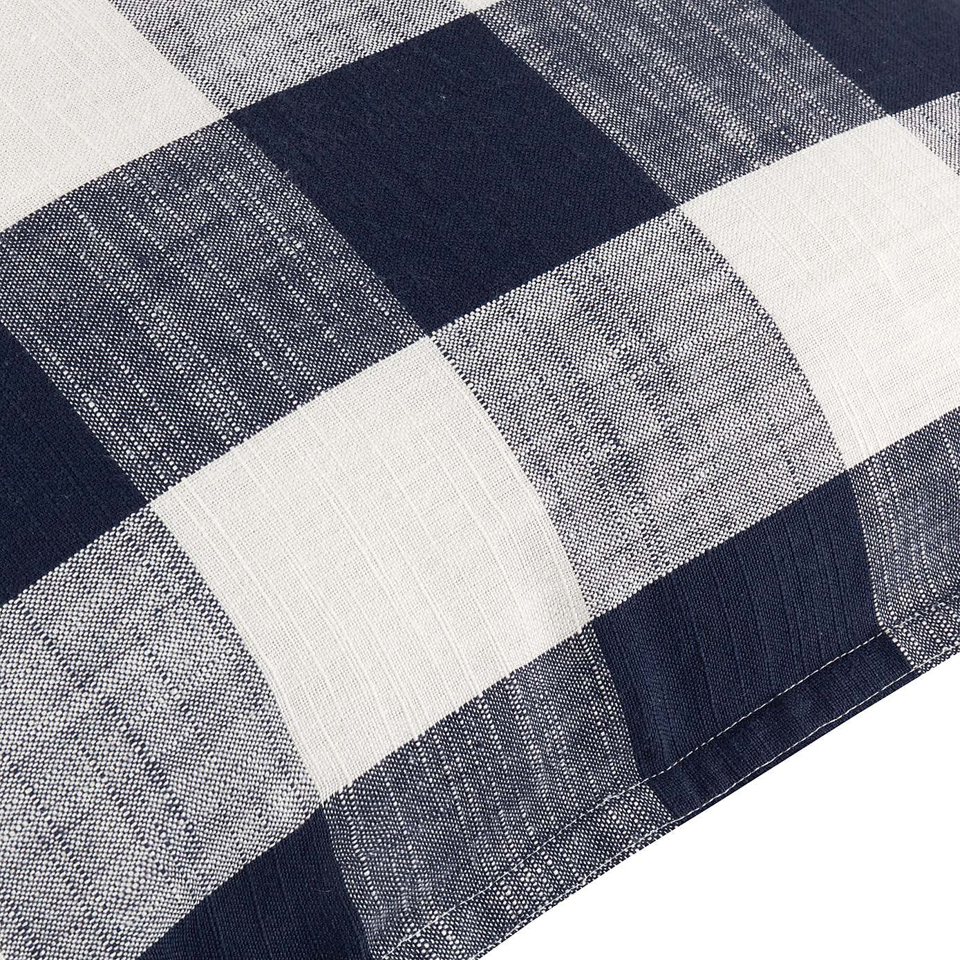 Yard Chesil Check Outdoor Cotton Square Cushion Cover