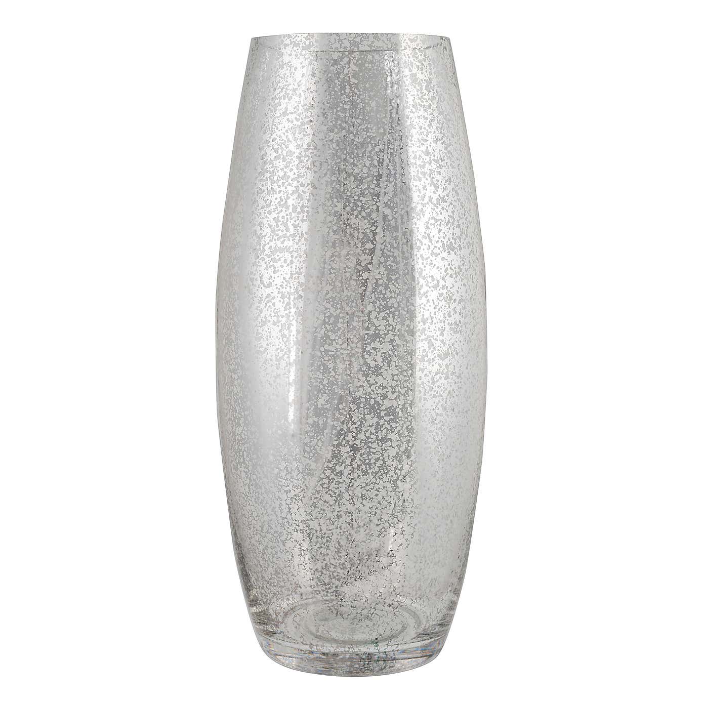 Silver Glass Vase