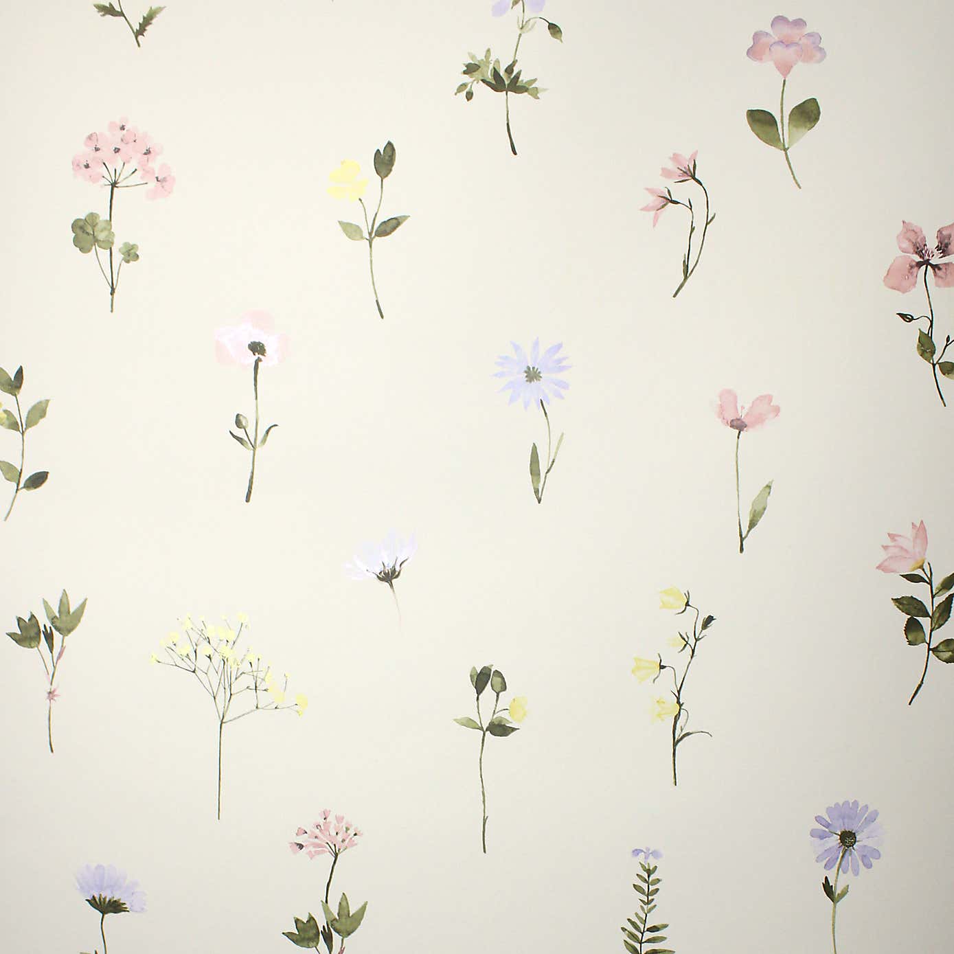 Pressed Flowers Wallpaper