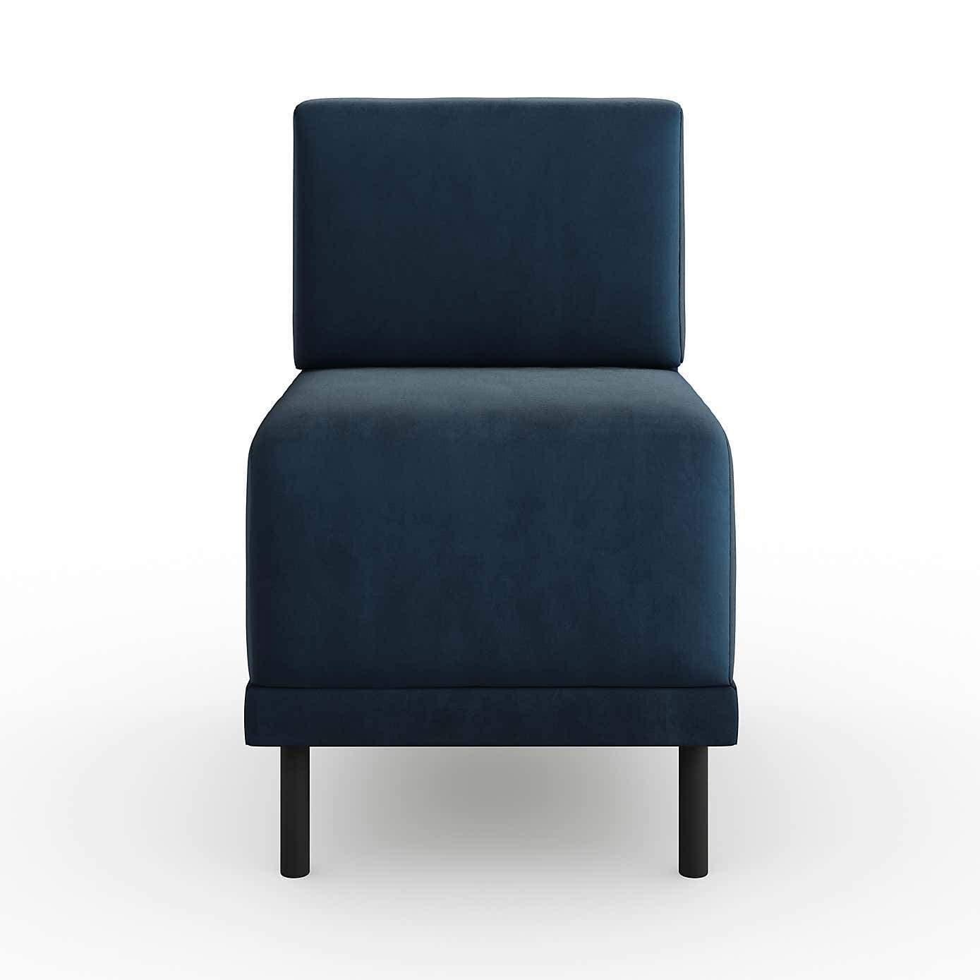 Mae Small Dining Bench, Matte Plush Velvet