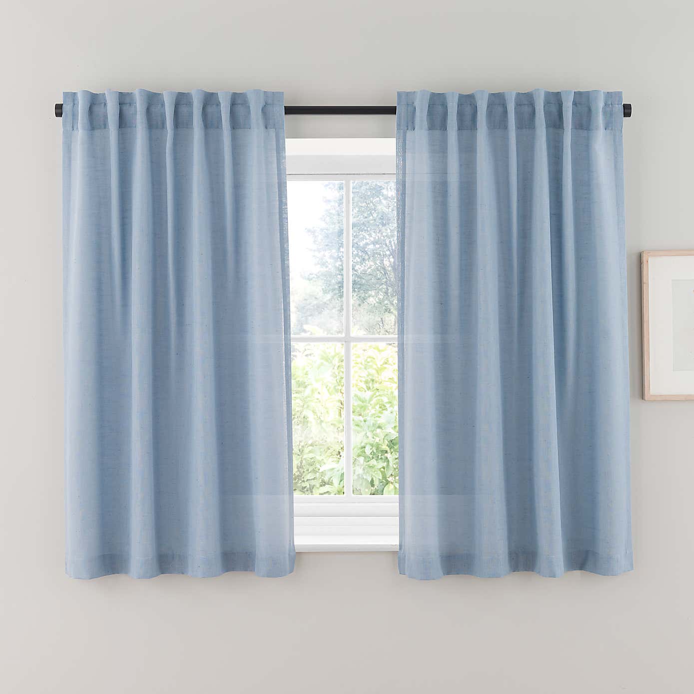Touch of Linen Unlined Tab Top Curtains
