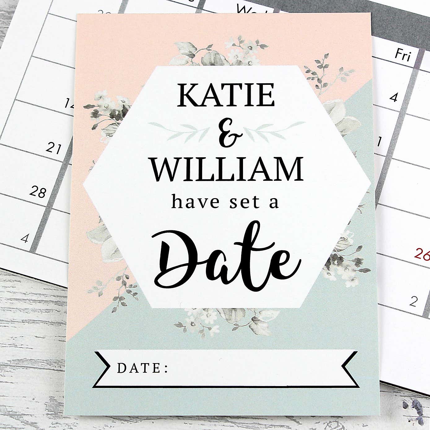 Personalised Wedding Cards Milestone Moments