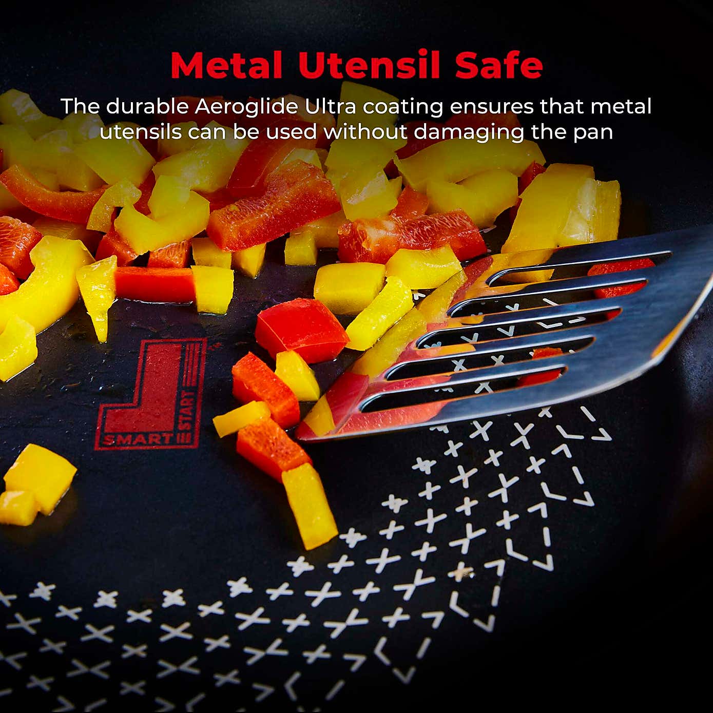 Tower Smart Start Non-Stick Ultra Forged Aluminium Grill Pan, 26cm