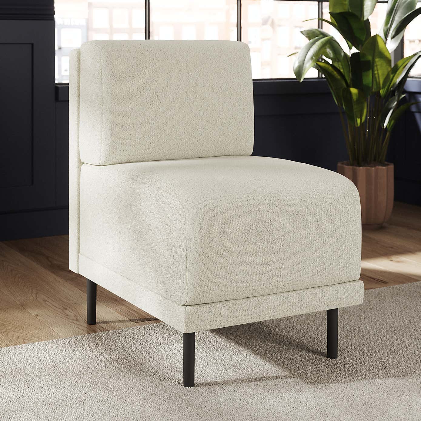 Mae Small Dining Bench, Boucle