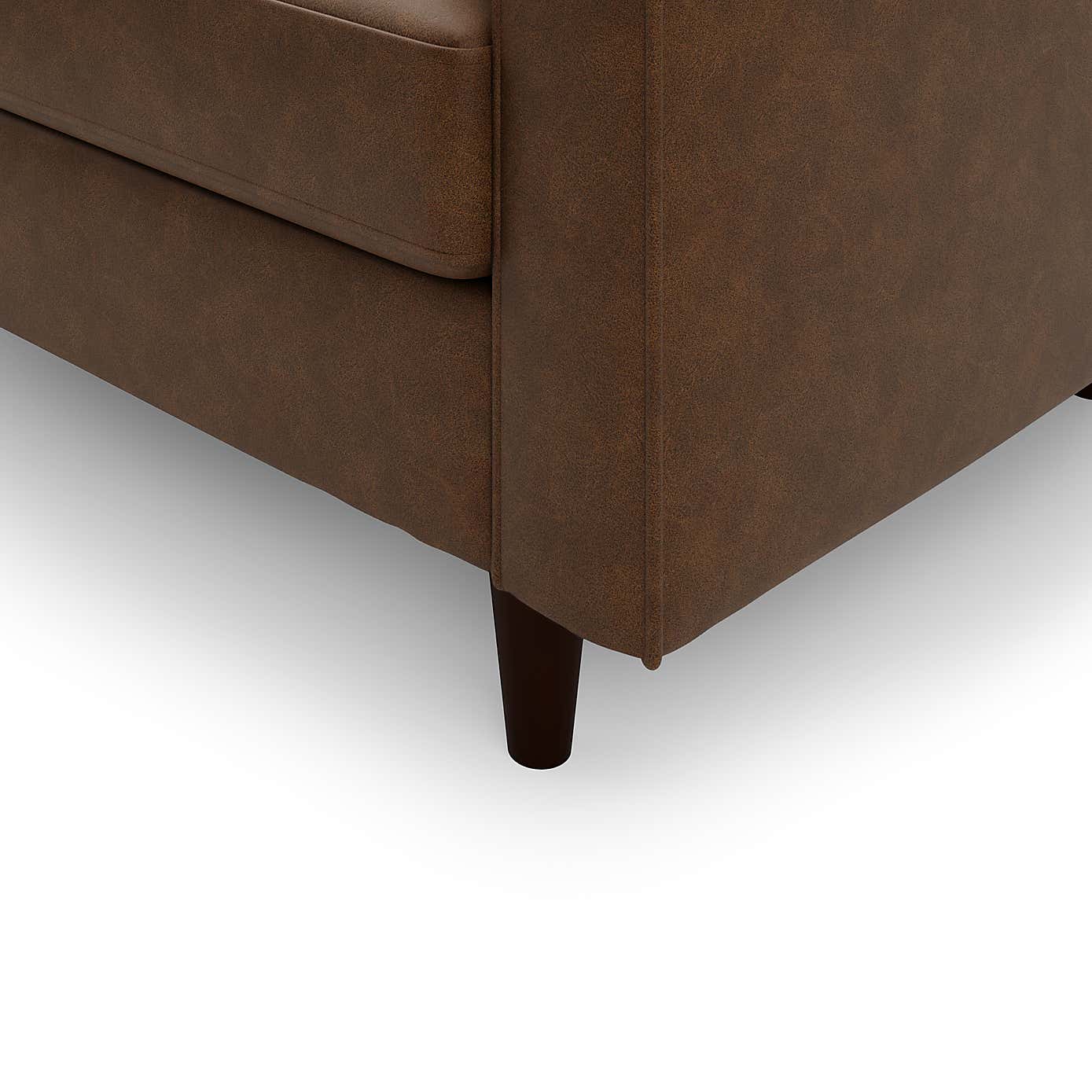 Zoe Faux Leather Right Hand Corner Sofa