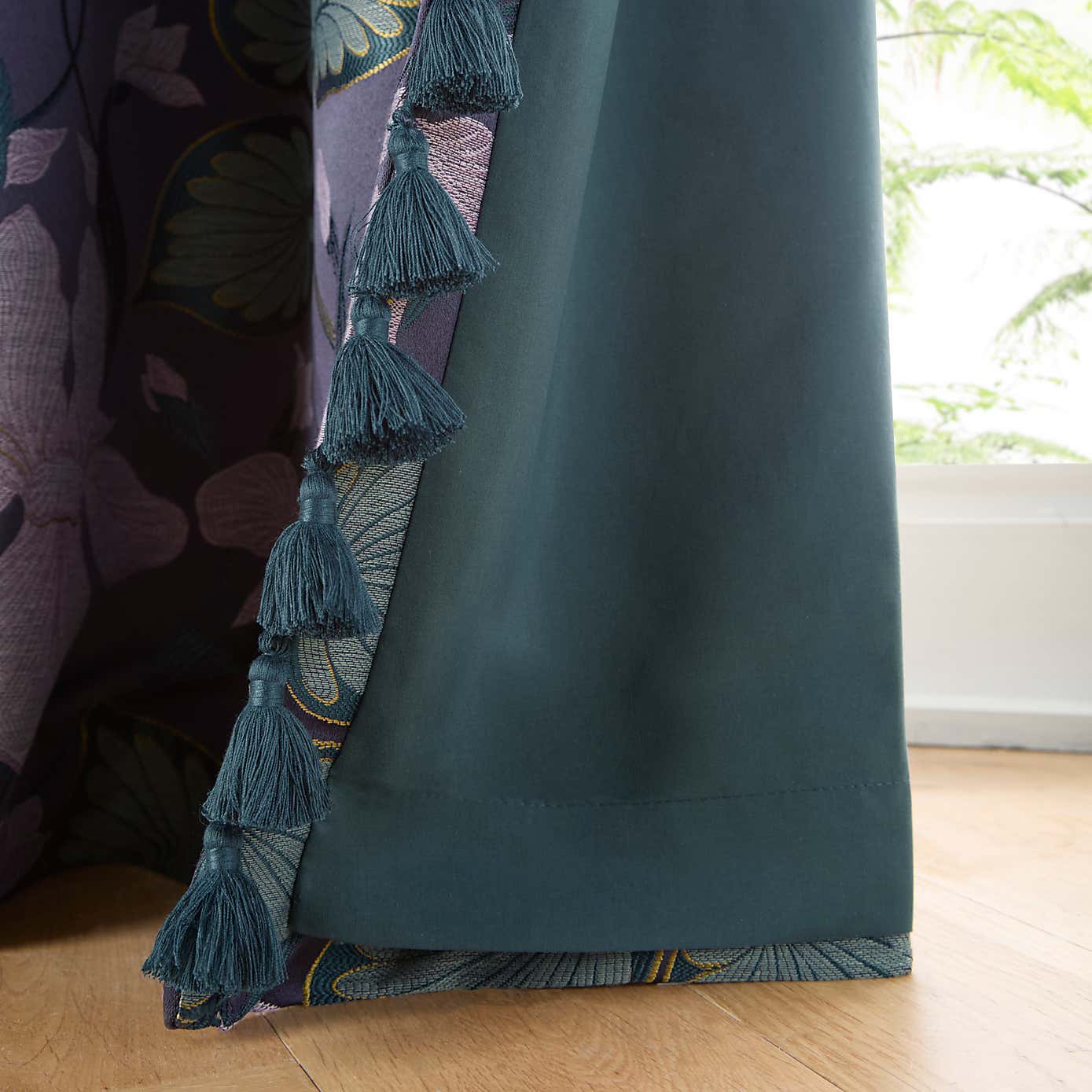 Nouveau Iris Pencil Pleat Curtains