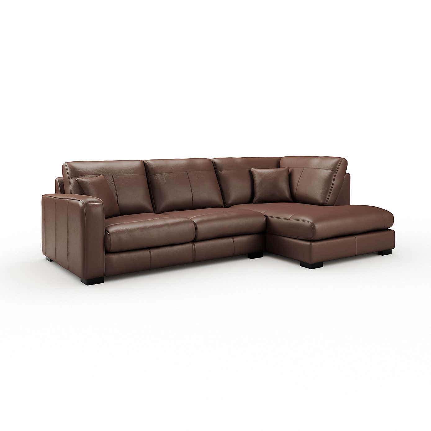 Carson Classic Leather Large Corner Chaise Sofa