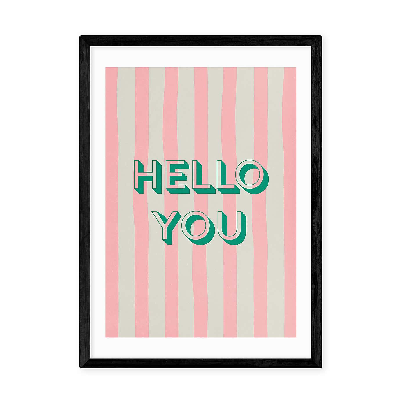 East End Prints Hello You Striped Print