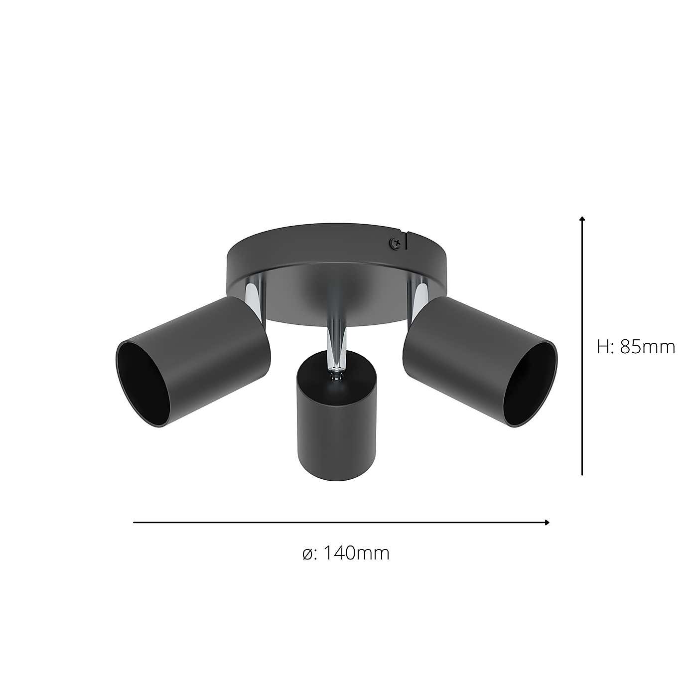 EGLO Reciso-E 3 Light Adjustable Spotlight