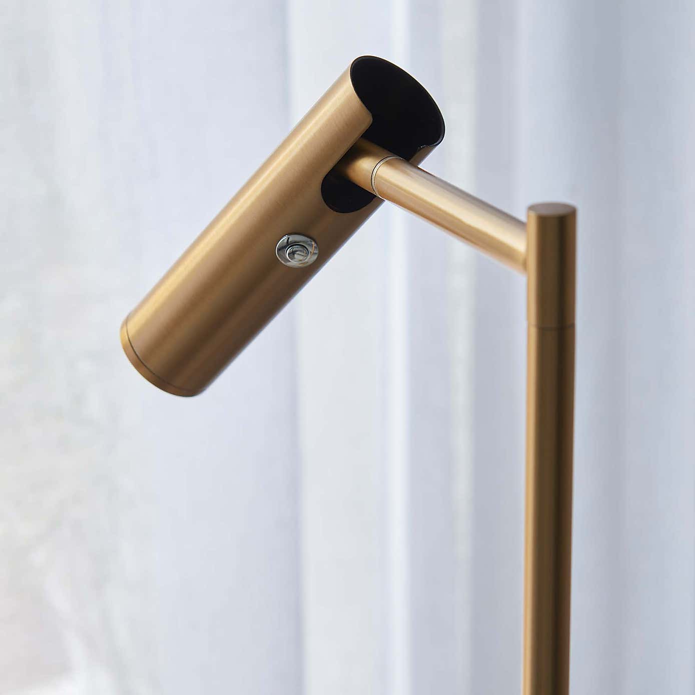 Vogue Lighting Adam Steel Adjustable Touch Dimmable Floor Lamp