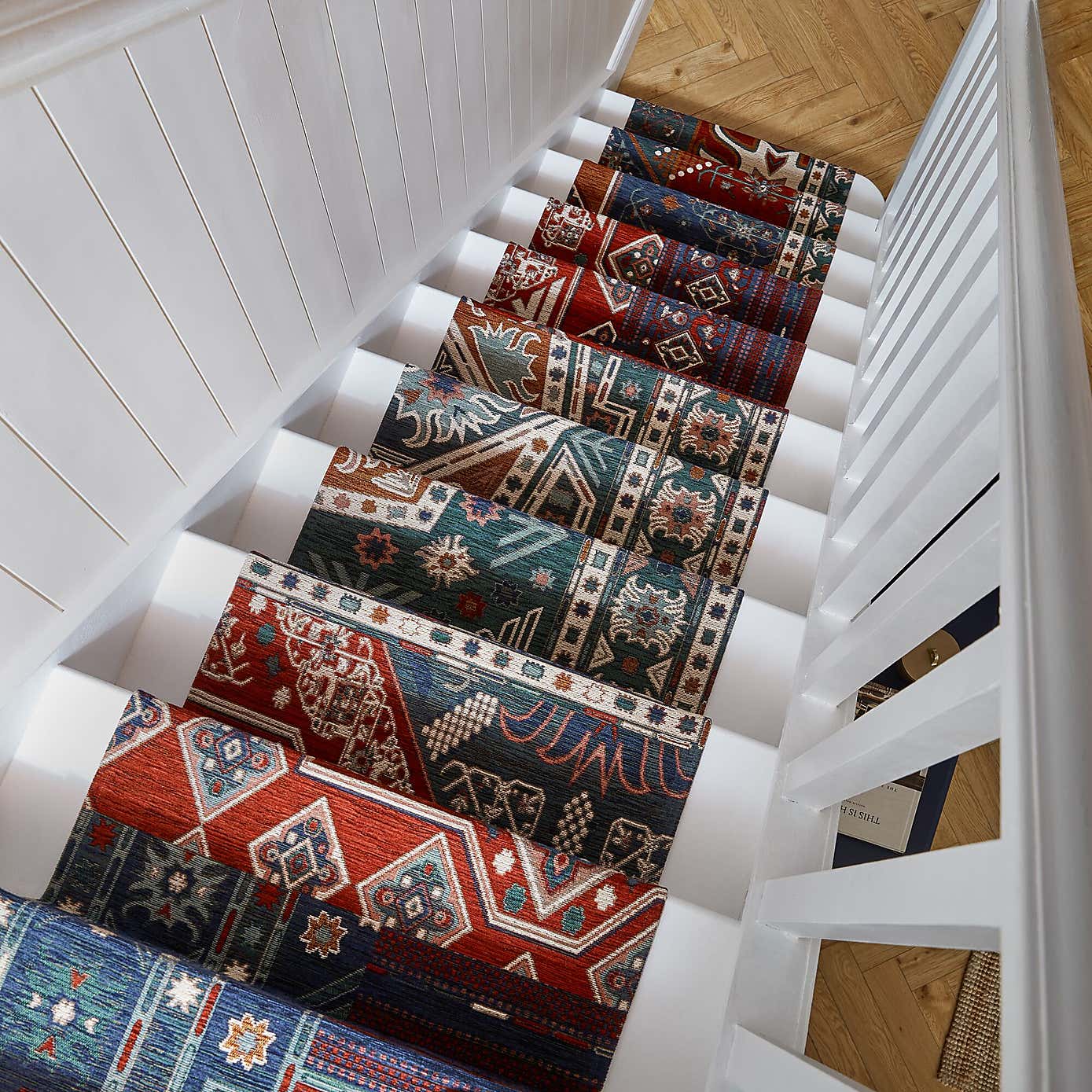 Traditional Patchwork Stair Runner