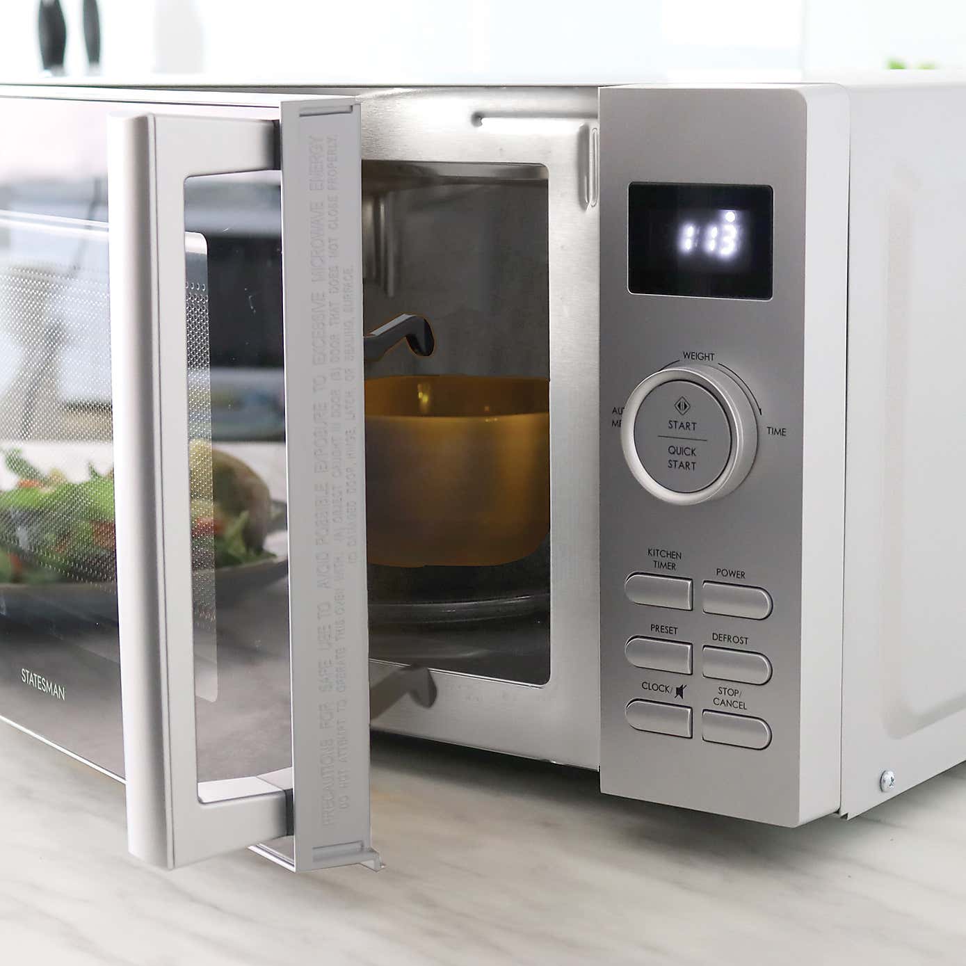 Statesman Digital Solo 800W Microwave