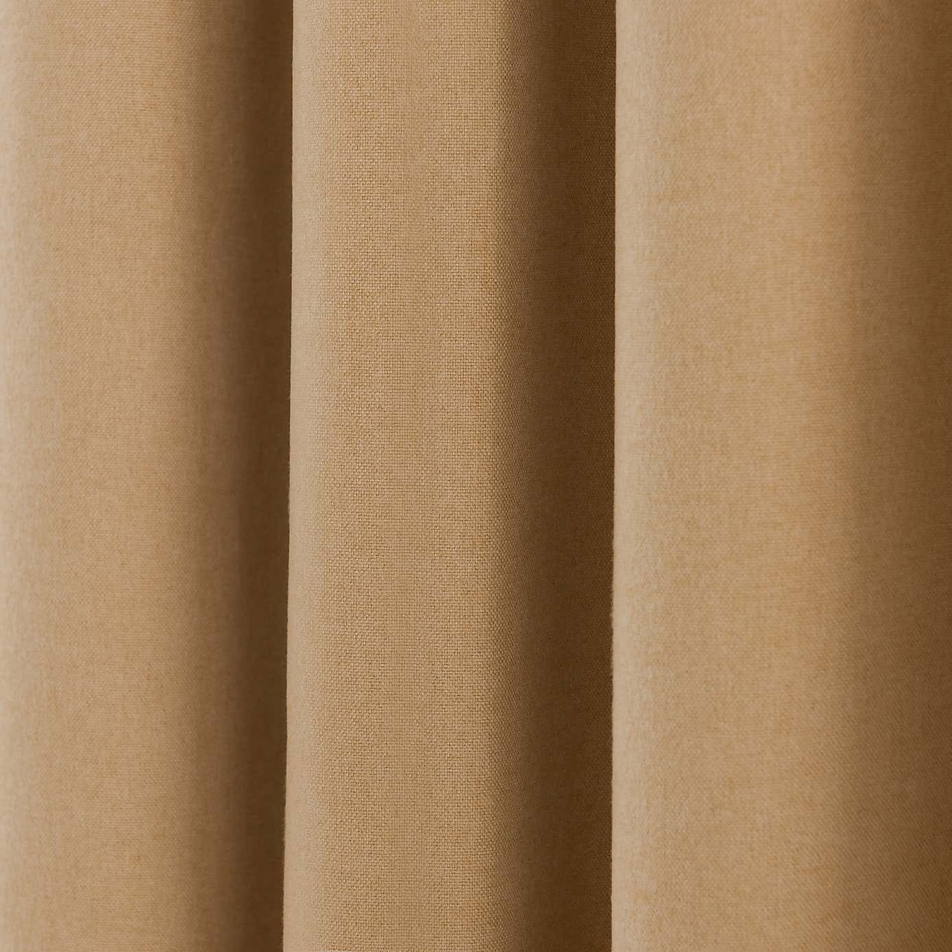 Luna Brushed Blackout Eyelet Curtains
