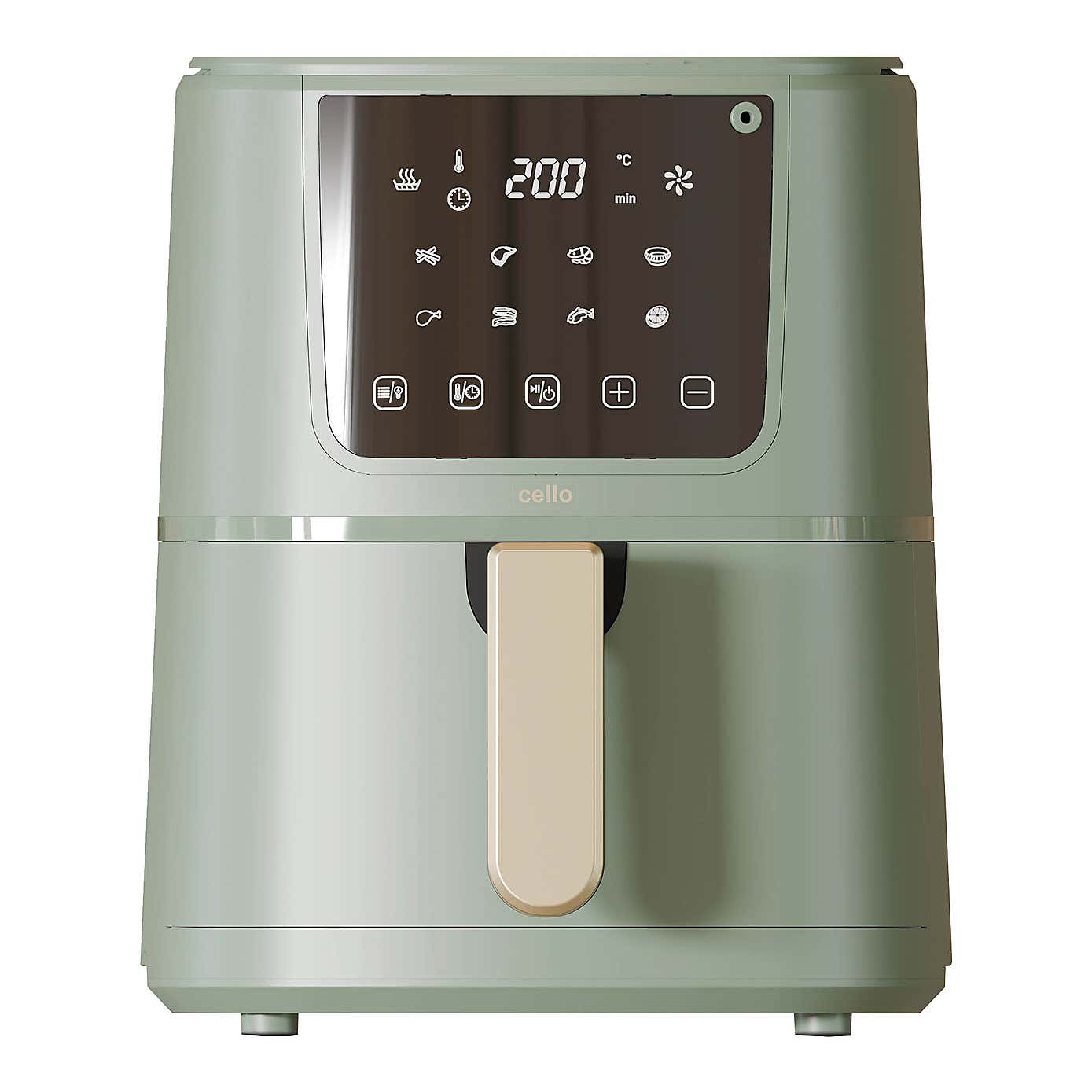 Cello Single Basket Air Fryer with Food Thermometer