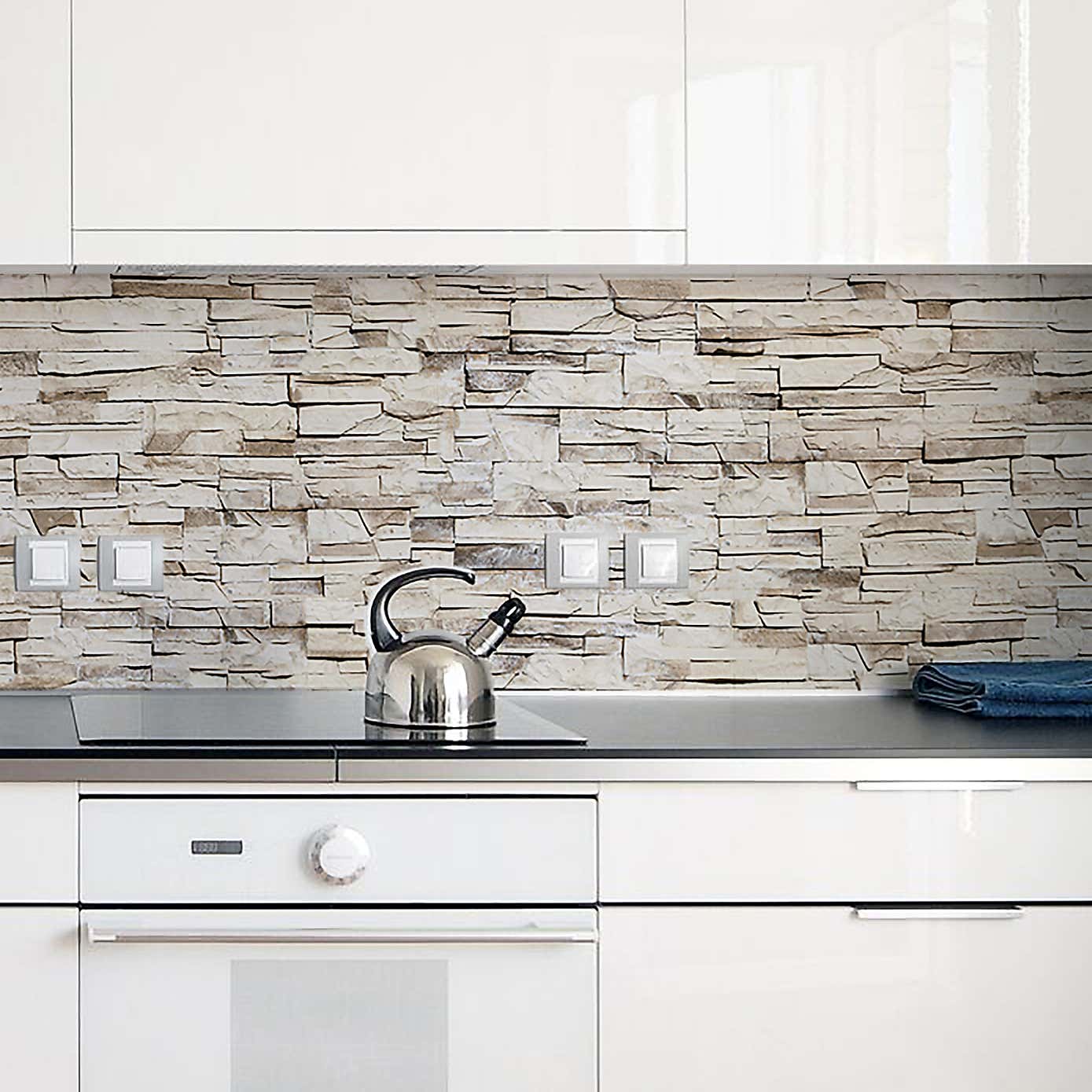 Stone Self Adhesive Backsplash Wallpaper