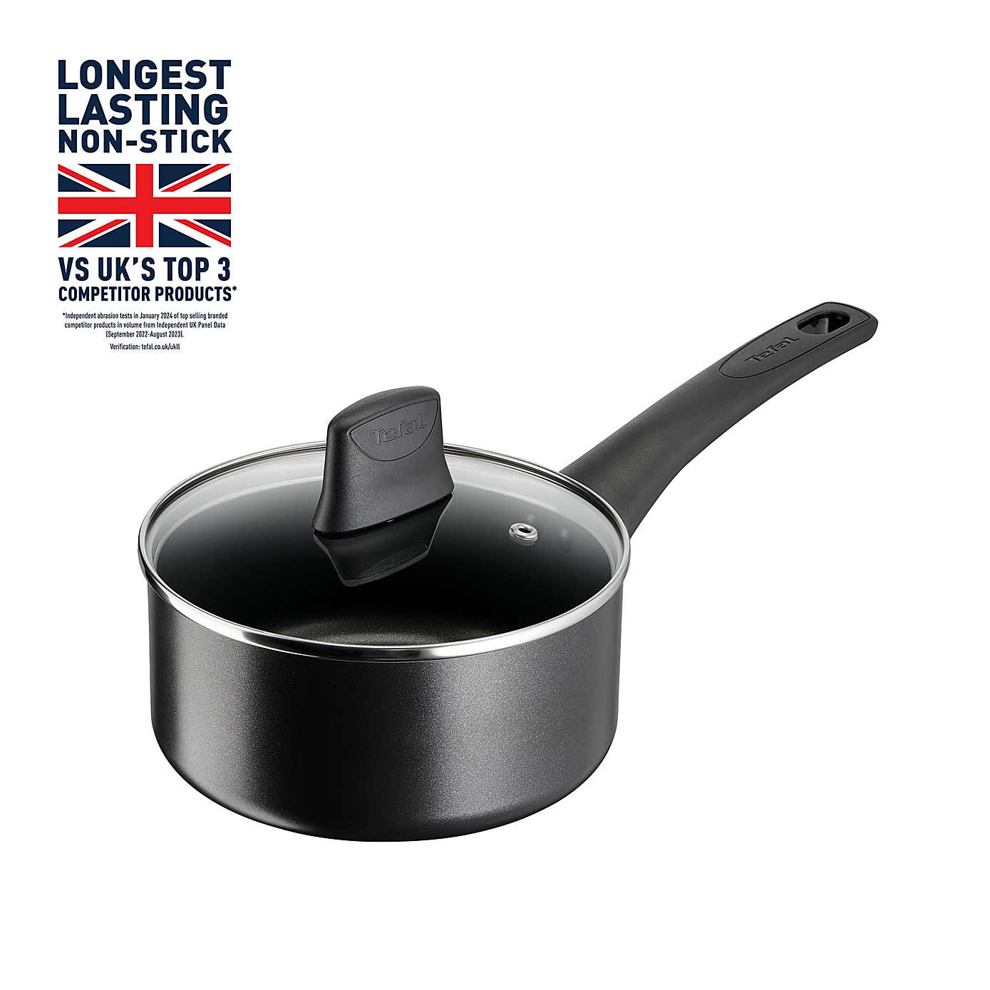 Tefal Titanium Force Non-Stick Aluminium Saucepan, 16cm