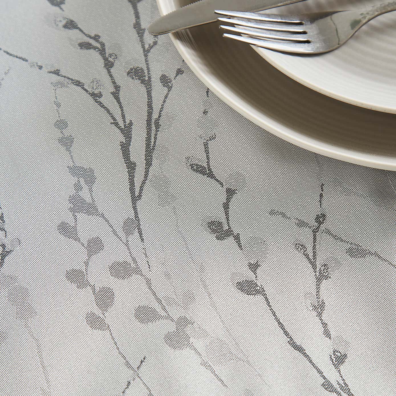 Belle Grey Table Runner 35cm x 230cm