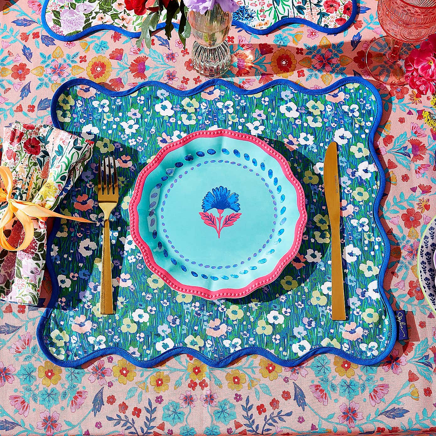 Sophie Robinson Set of 2 Floral Print Placemats