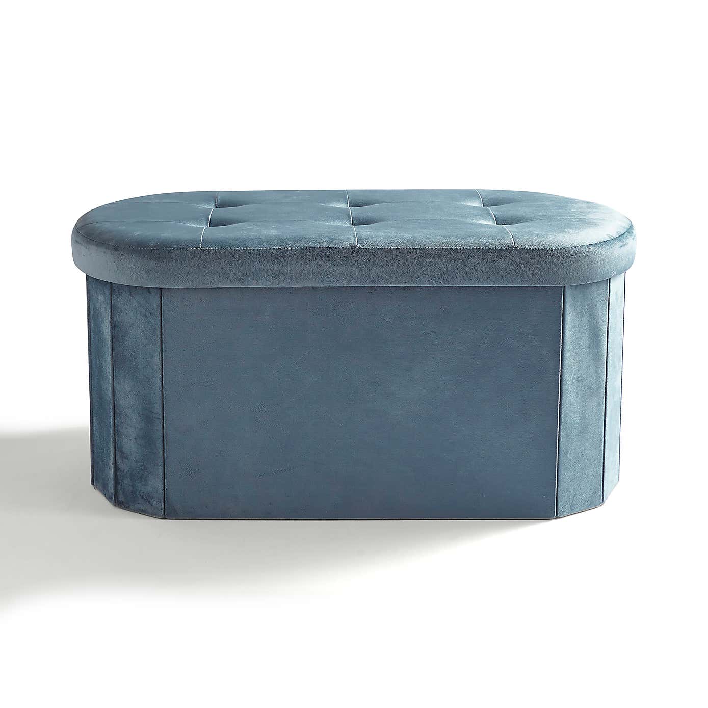Velvet Lozenge Ottoman