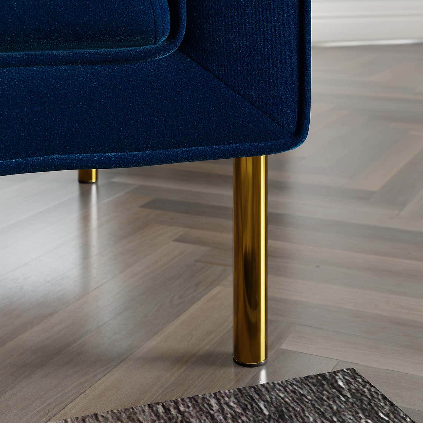 Bellamy Luxe Velvet Left Hand Corner Chaise