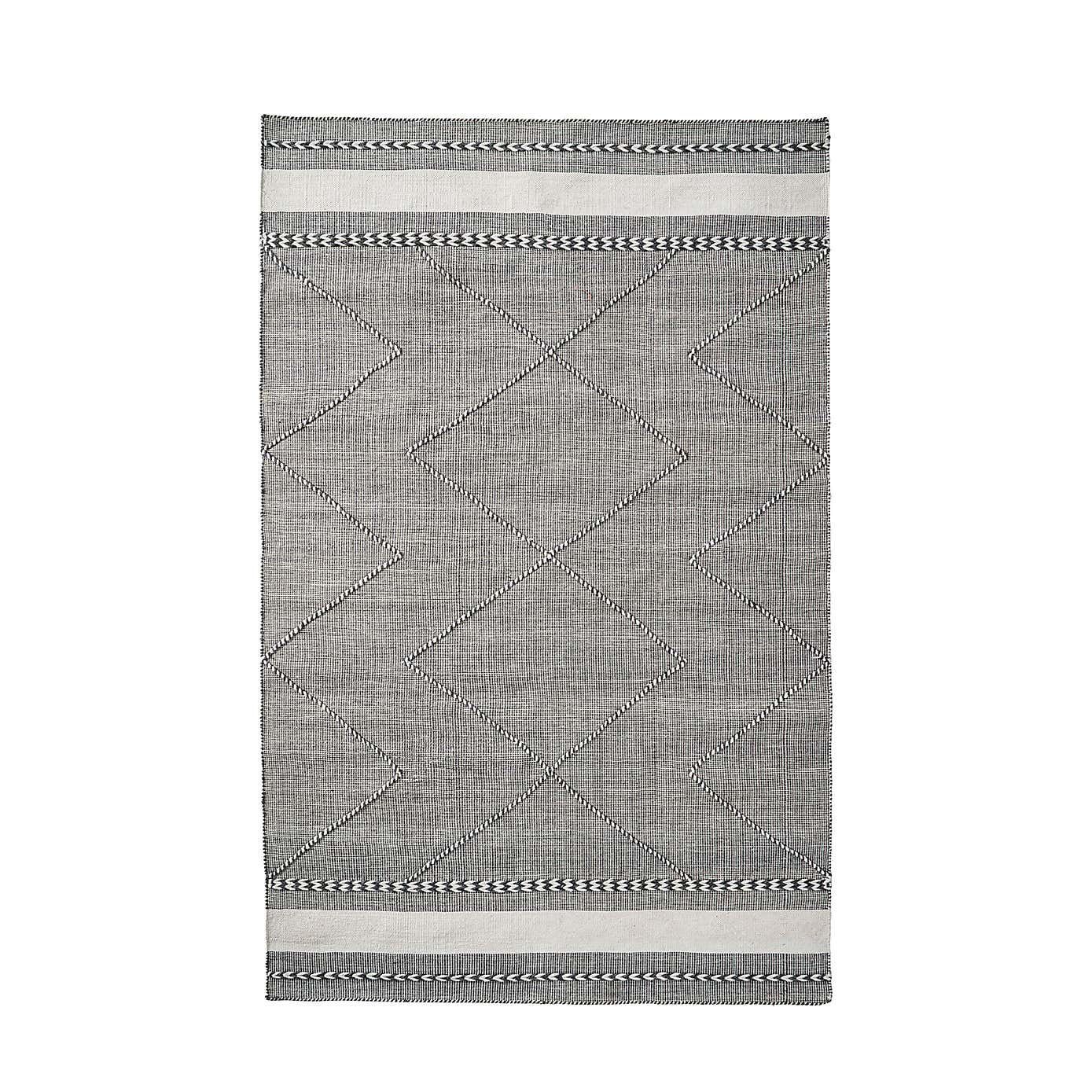 Plaited Stripe Rectangular Rug