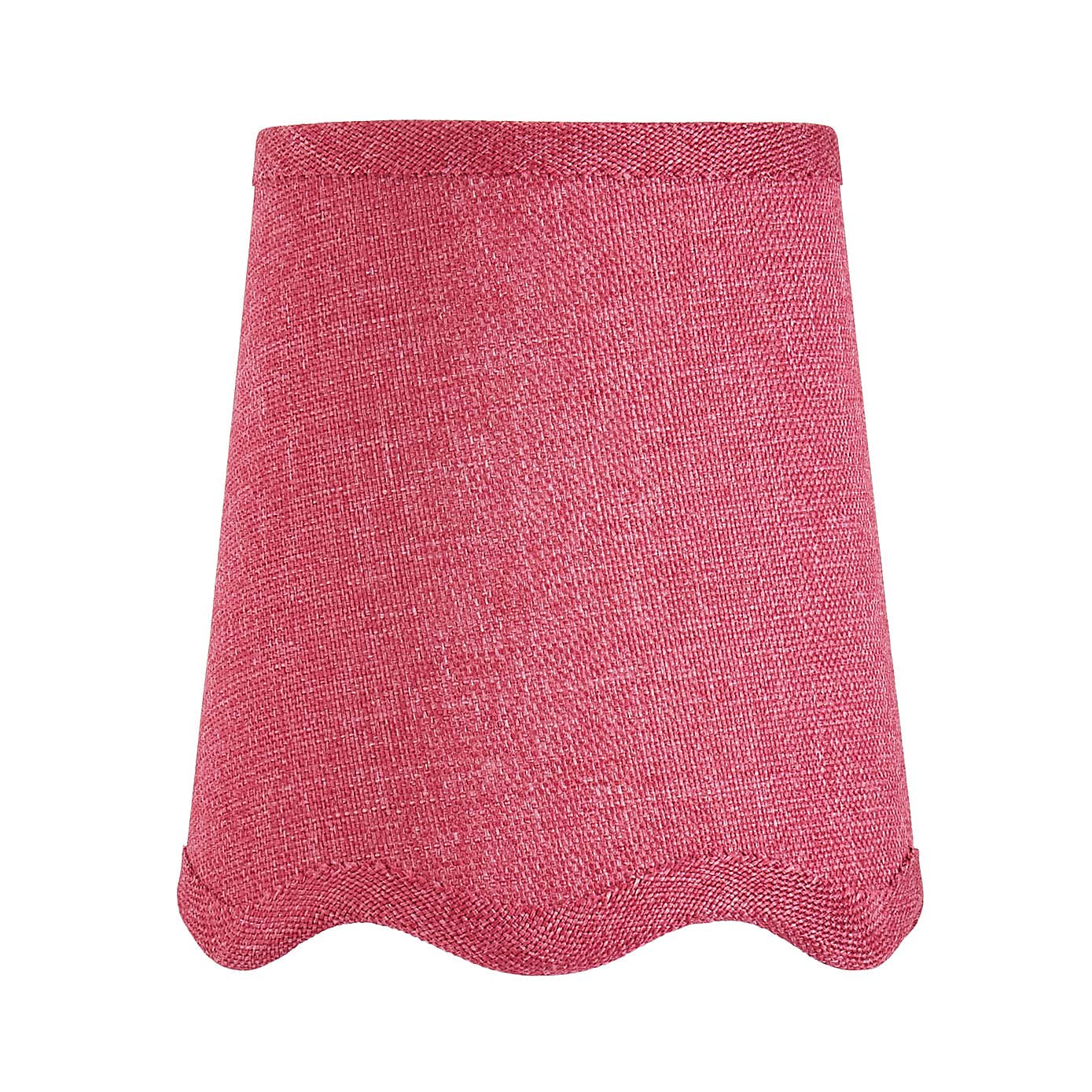 Scalloped Edge Linen Lamp Shade