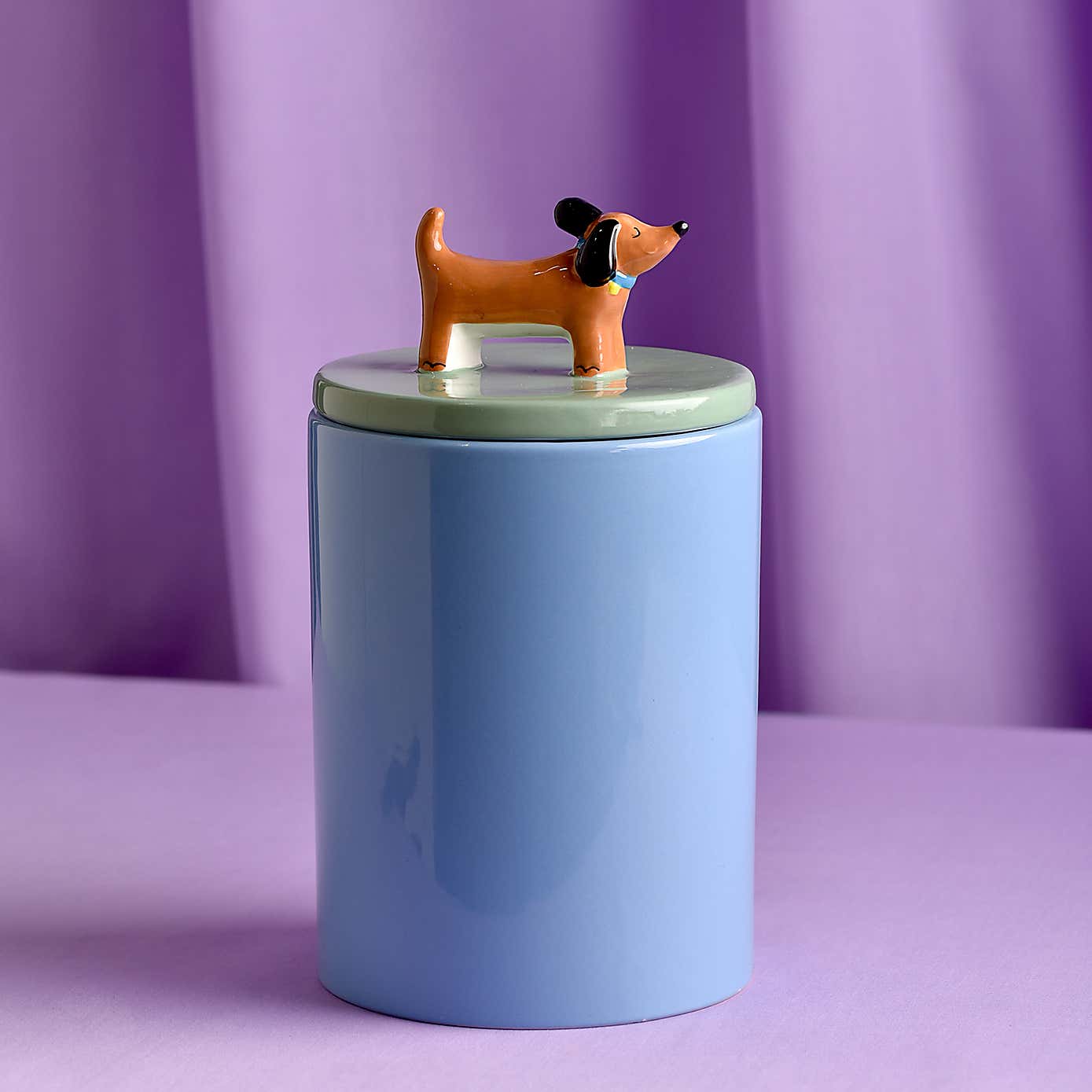 Raspberry Blossom Dog Treat Jar