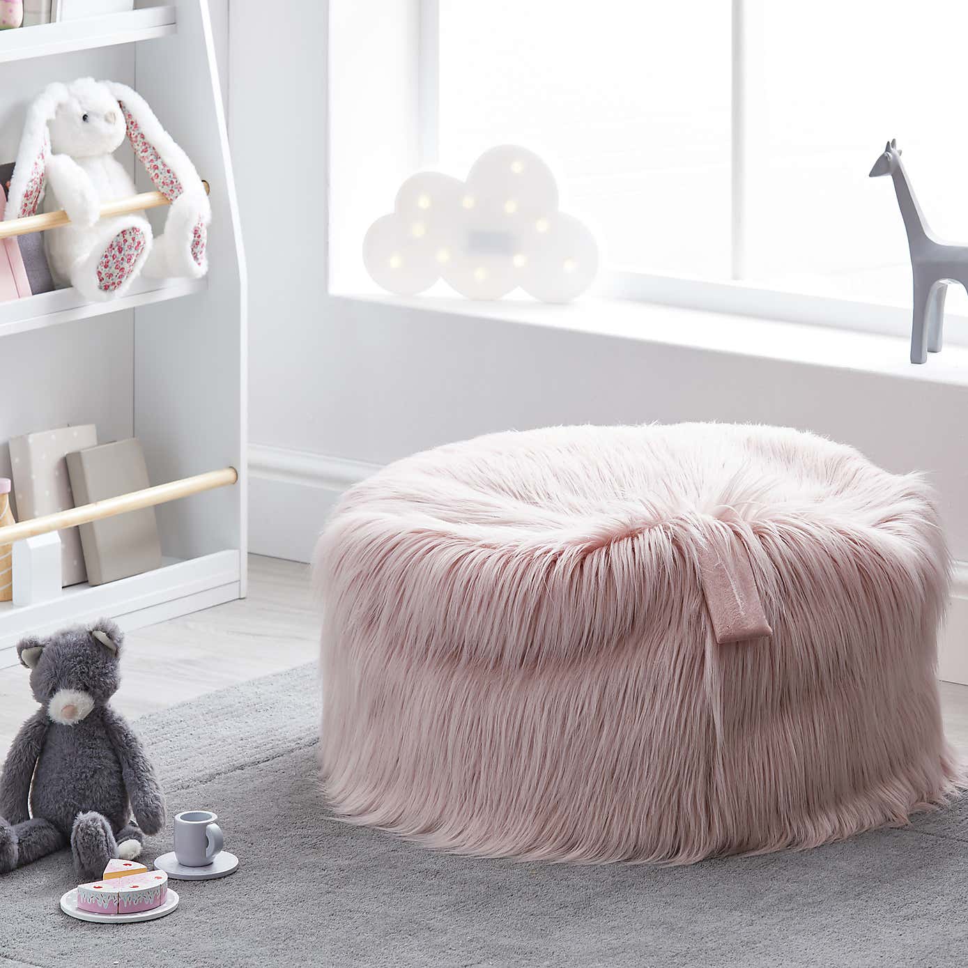 Kids Skylar Mongolian Faux Fur Bean Bag