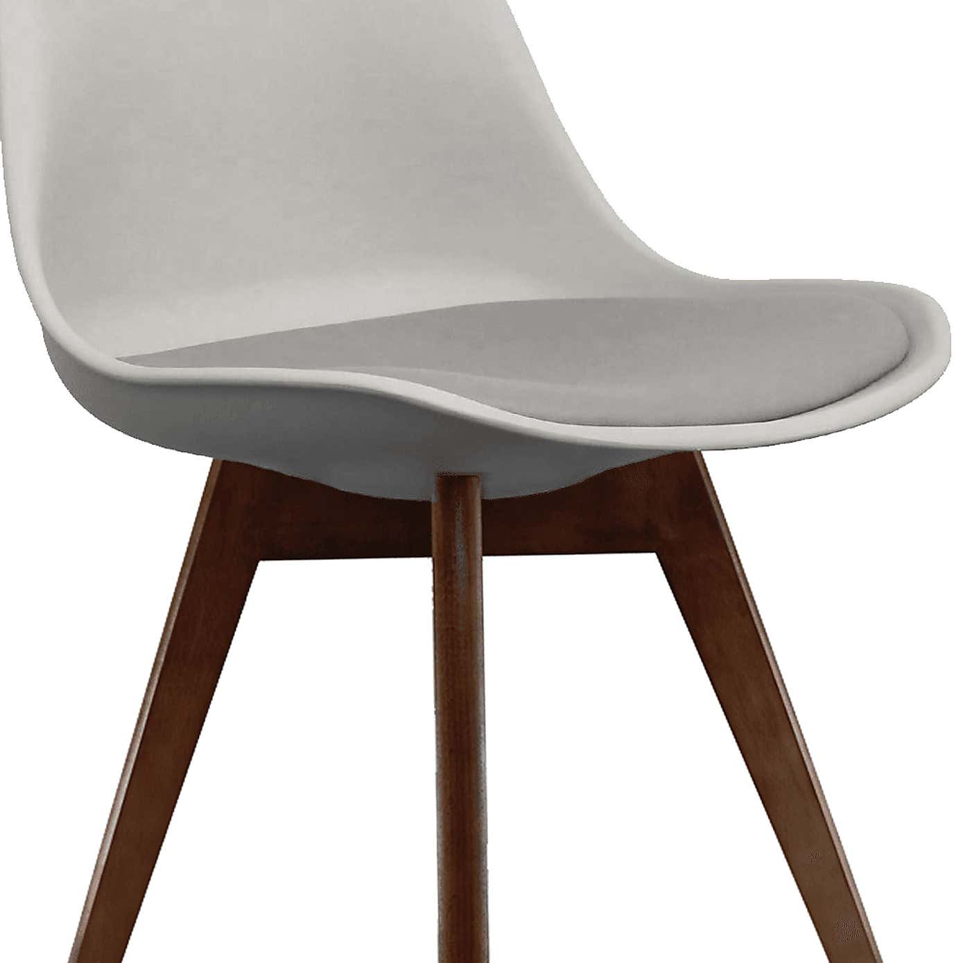 Fusion Living Soho Plastic Dining Chair with Squared Legs