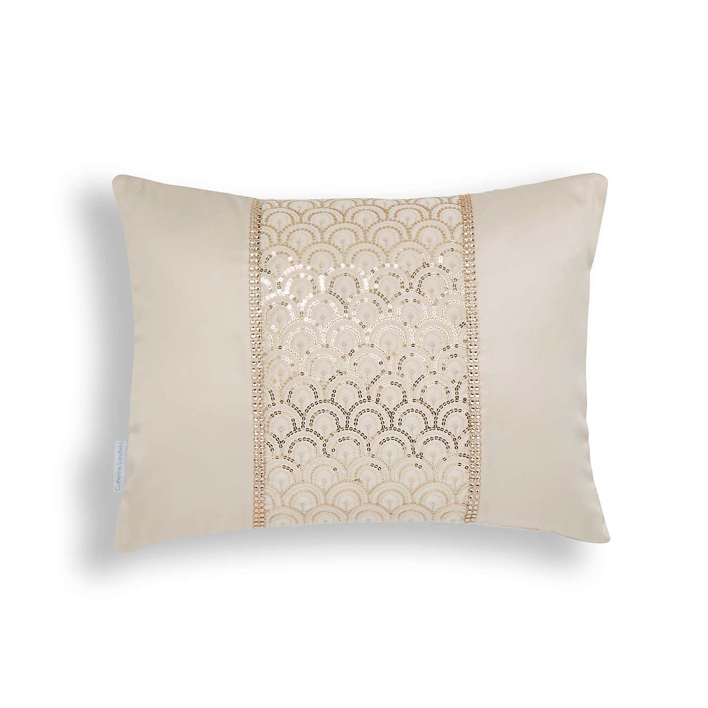 Catherine Lansfield Deco Sequin Rectangle Cushion