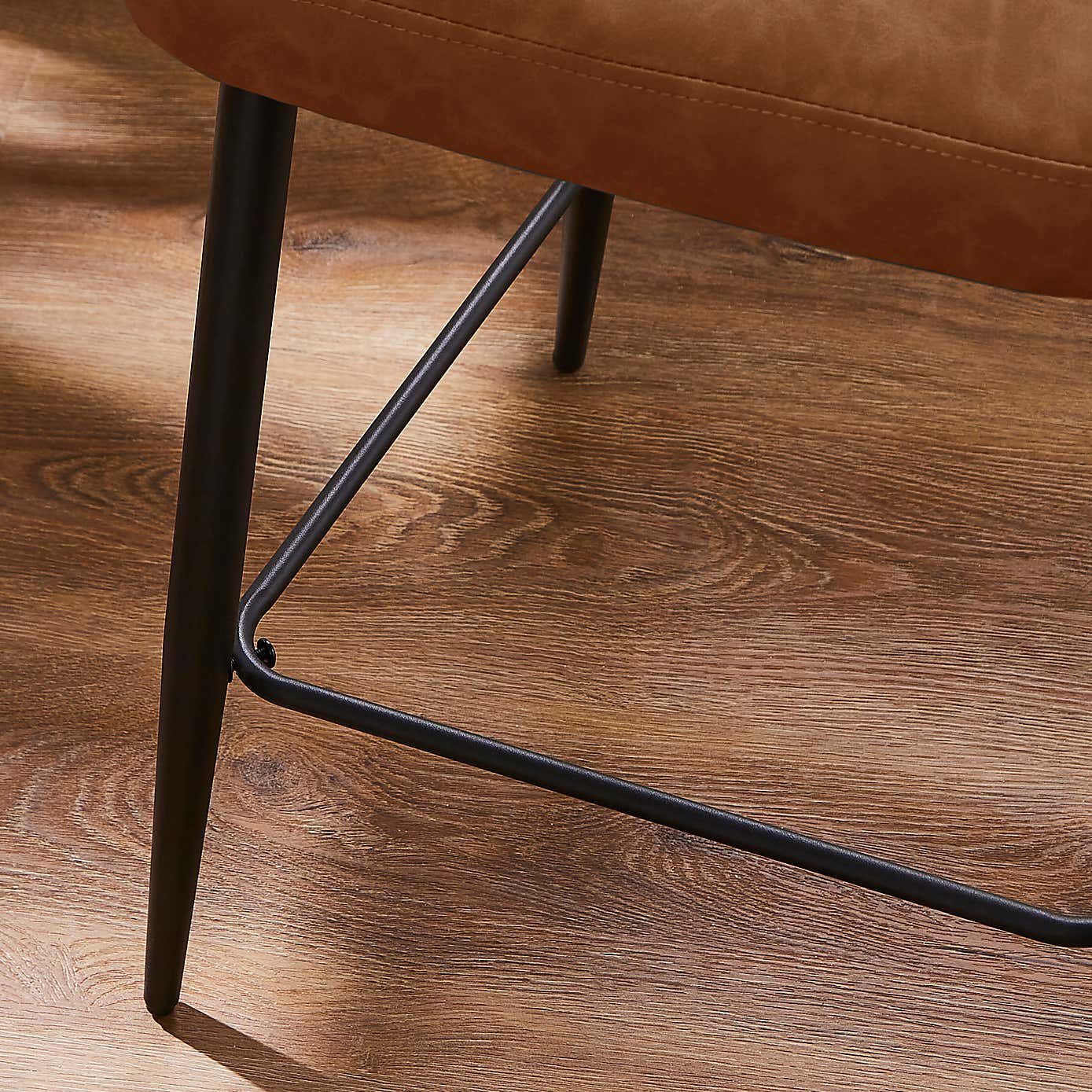 Taylor Counter Height Bar Stool, Grey Faux Leather