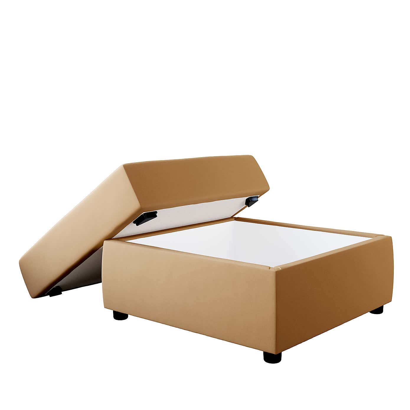 Square Opulent Velvet Storage Footstool