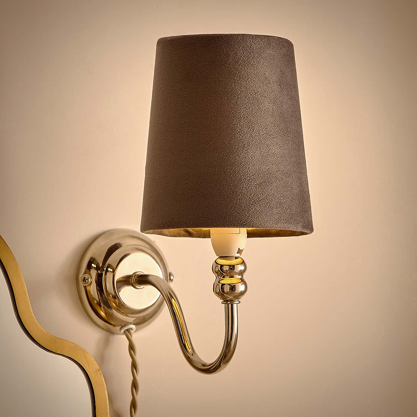 Clara Velvet Tapered Lamp Shade