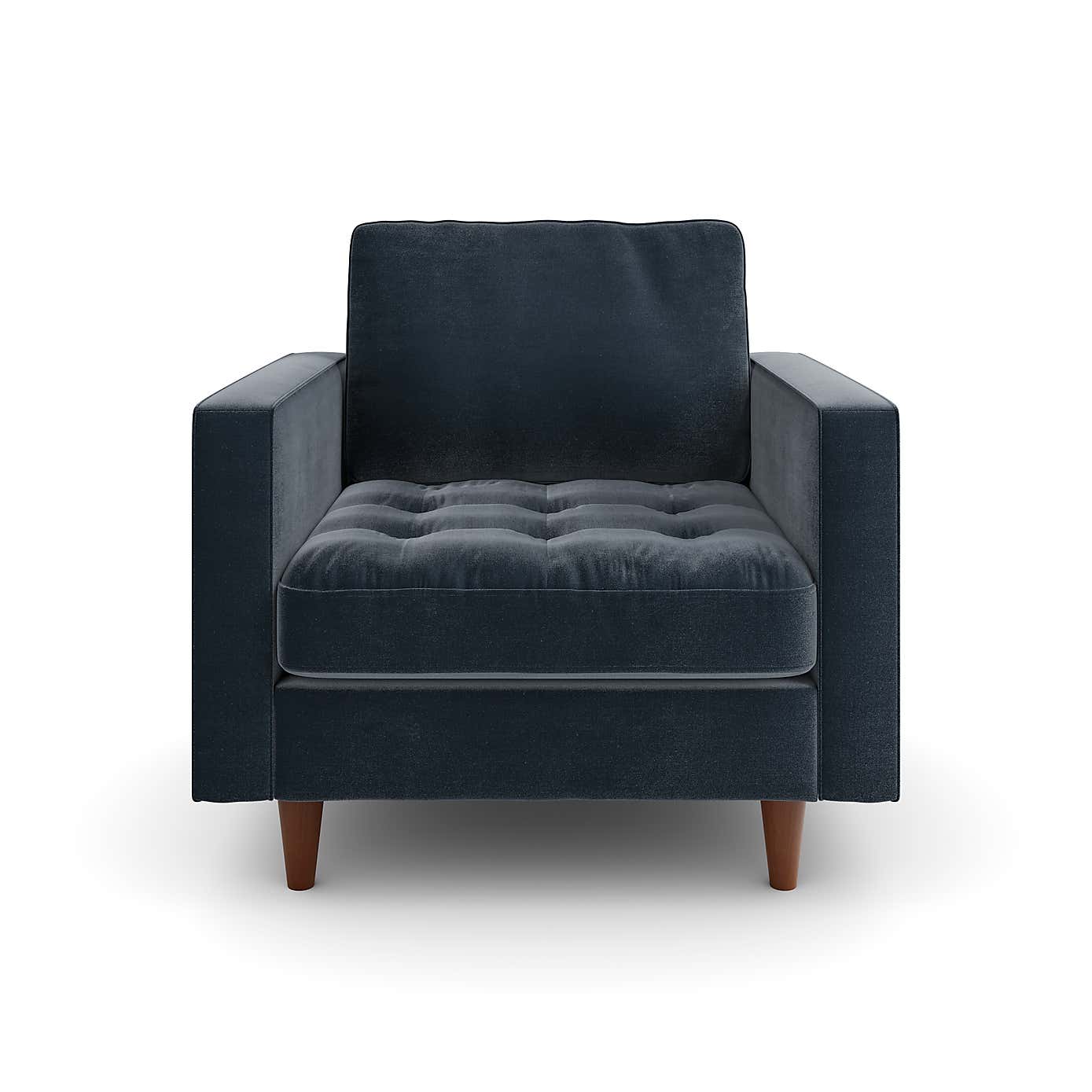 Zoe Casual Sit Velvet Armchair