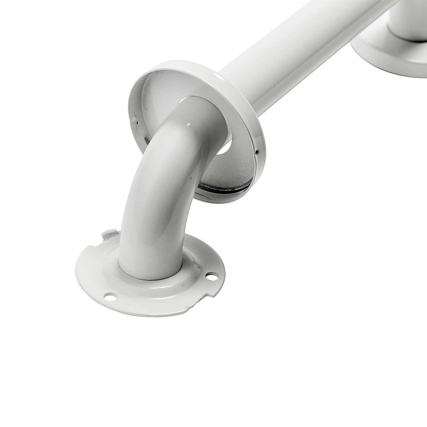 White Stainless Steel Grab Bar