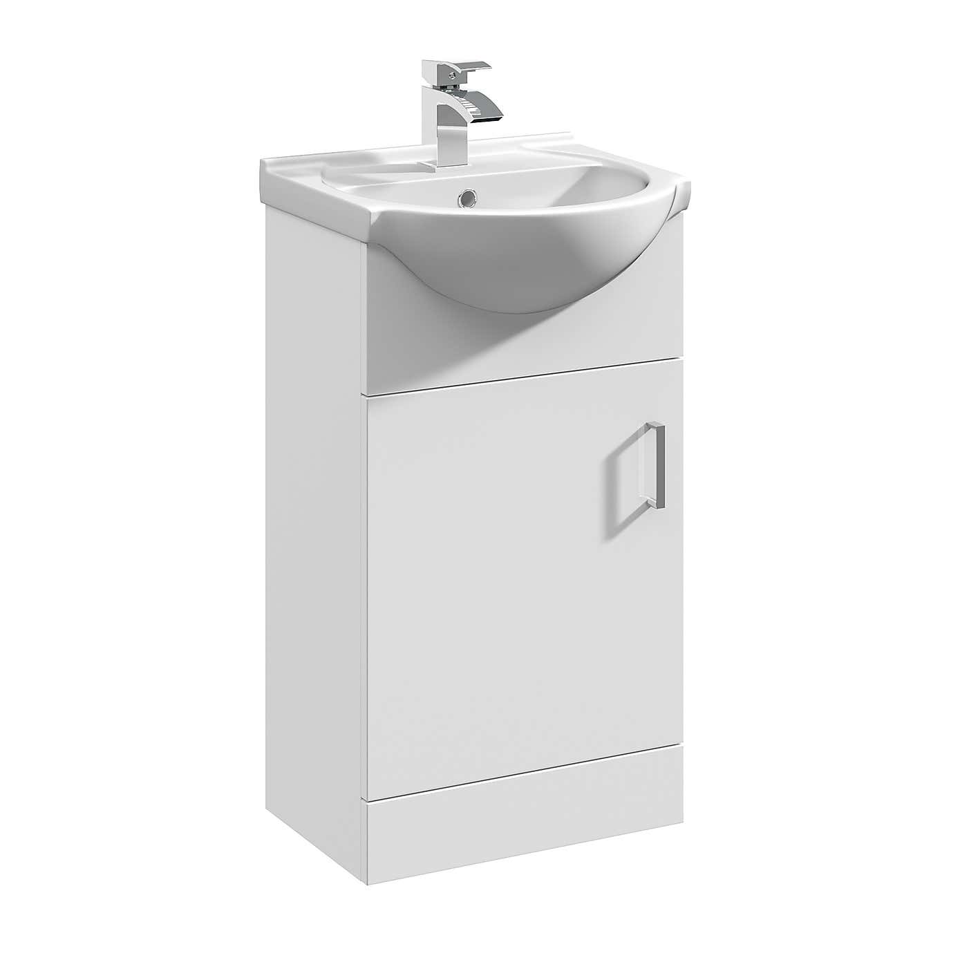 Mayford 1 Door Vanity Unit with Round Basin