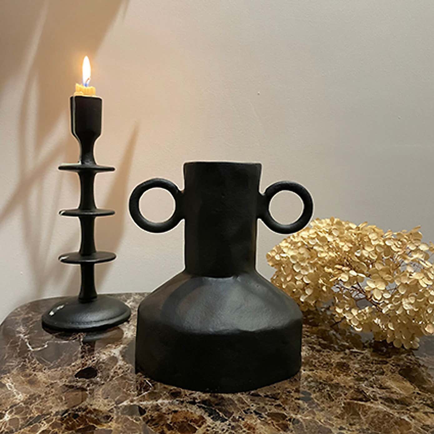 Hestia Amphora Aluminium Vase