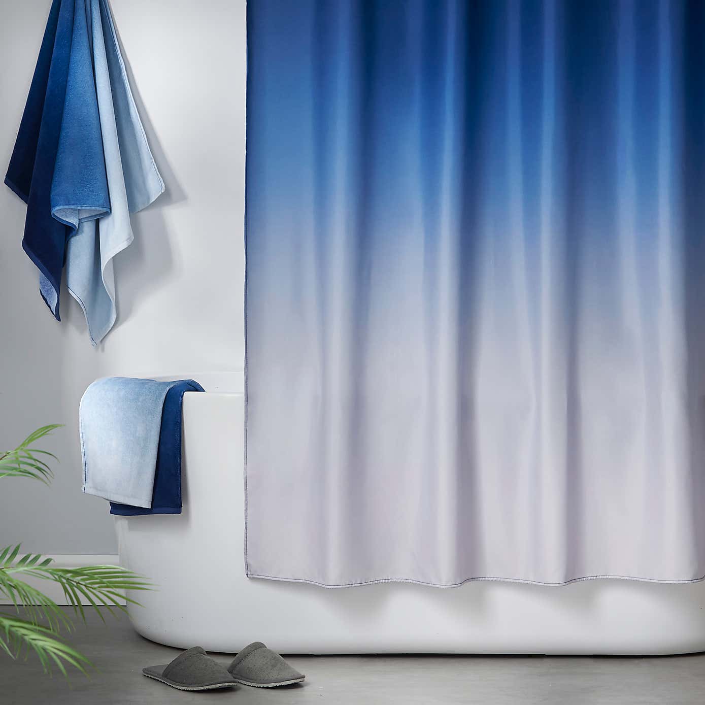 Ombre Blue Cotton Towel