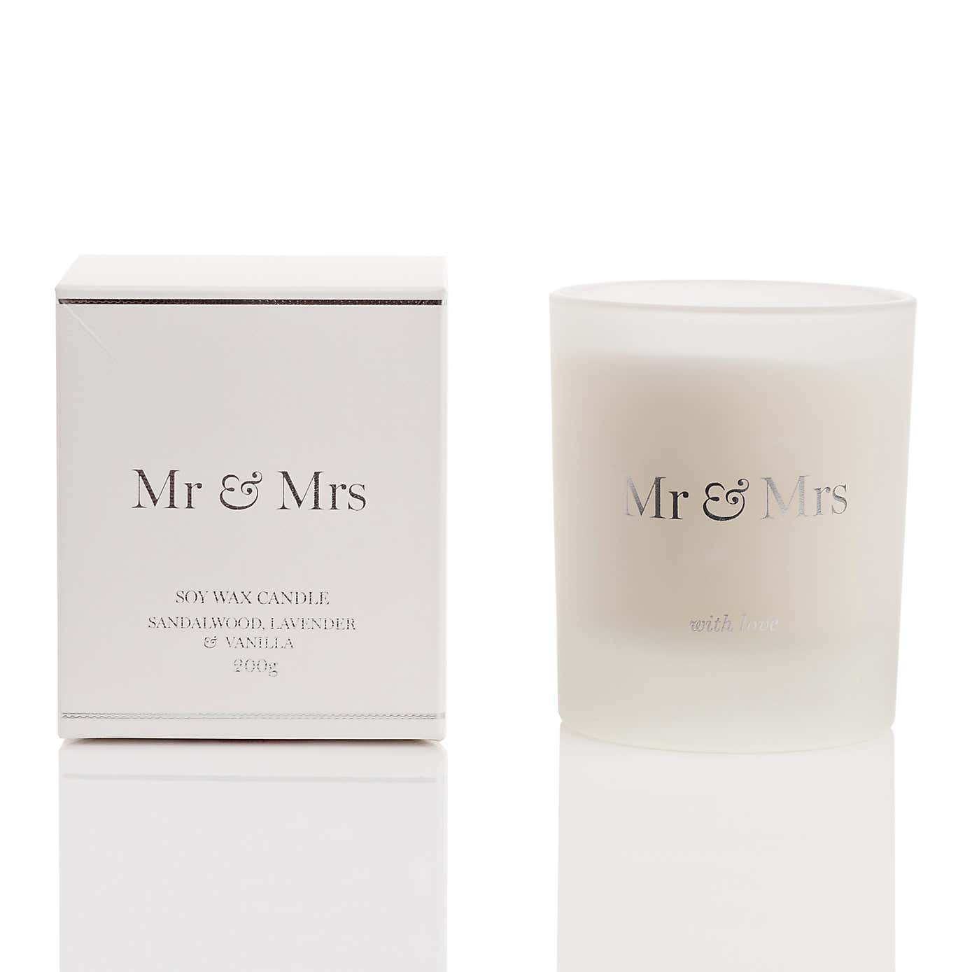 Amore Sandalwood Mr and Mrs Candle